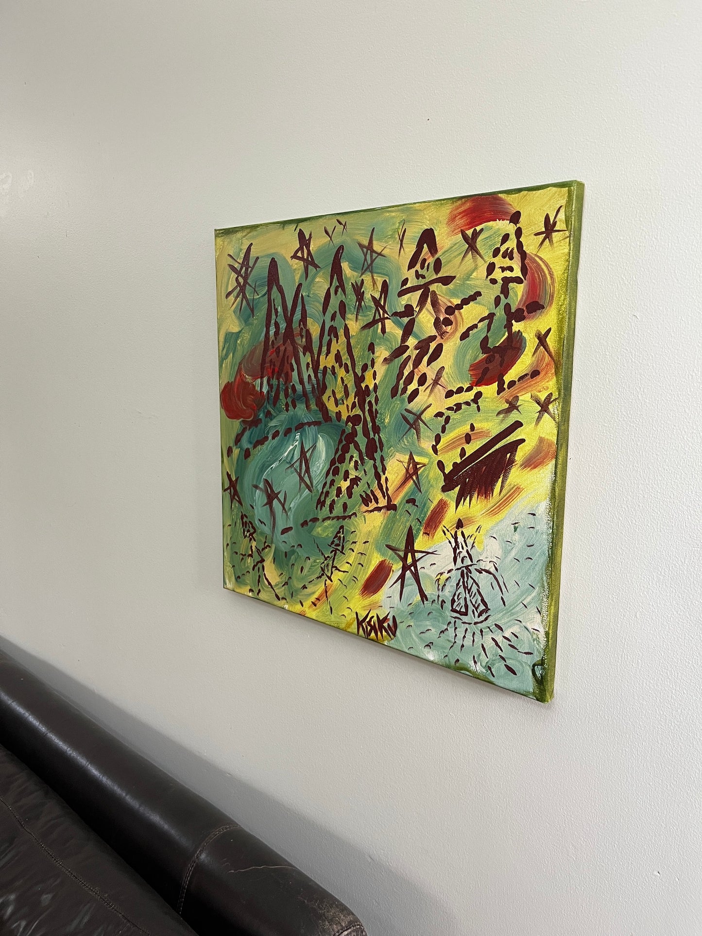 'Ancestral Spirits' - Acrylic on Canvas - by Jorandi Kisiku Joseph Randolph Bowers