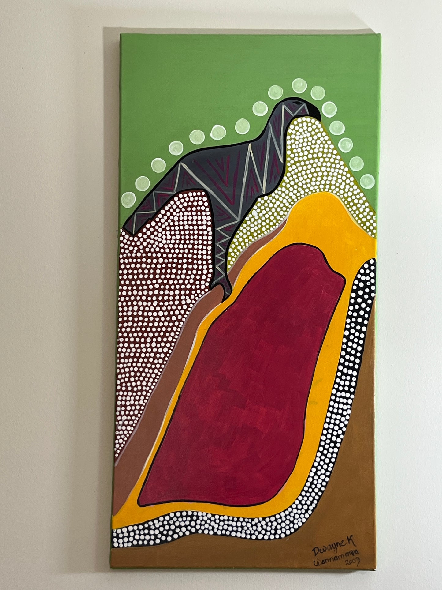 'Baby Wedgetail Eagle' - Acrylic on Canvas - Dwayne Wannamarra Wyndier Andrew Kennedy