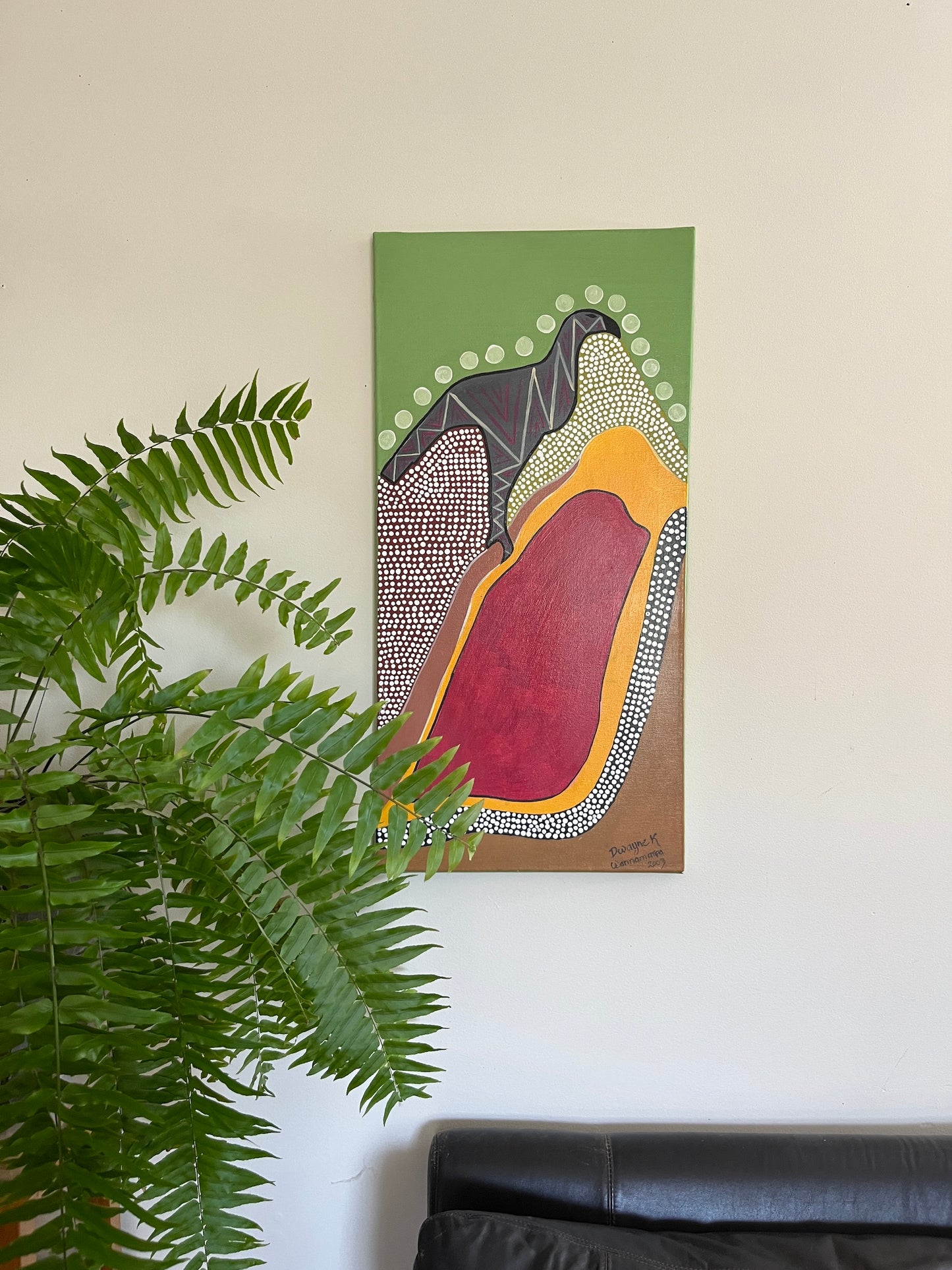 'Baby Wedgetail Eagle' - Acrylic on Canvas - Dwayne Wannamarra Wyndier Andrew Kennedy