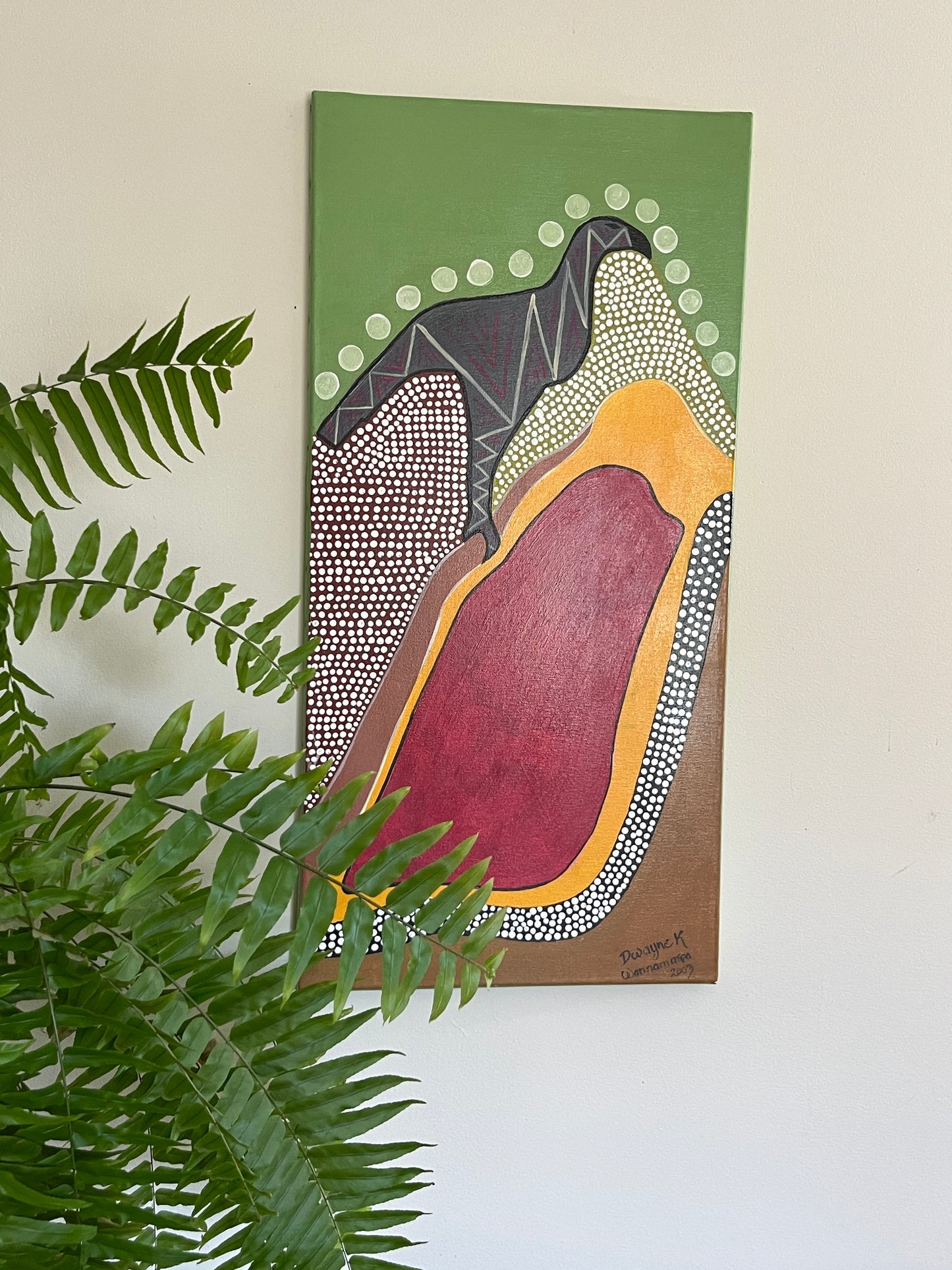 'Baby Wedgetail Eagle' - Acrylic on Canvas - Dwayne Wannamarra Wyndier Andrew Kennedy