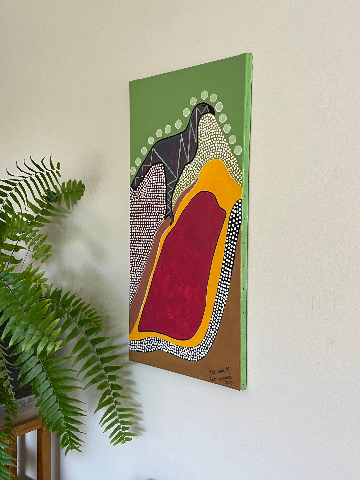 'Baby Wedgetail Eagle' - Acrylic on Canvas - Dwayne Wannamarra Wyndier Andrew Kennedy