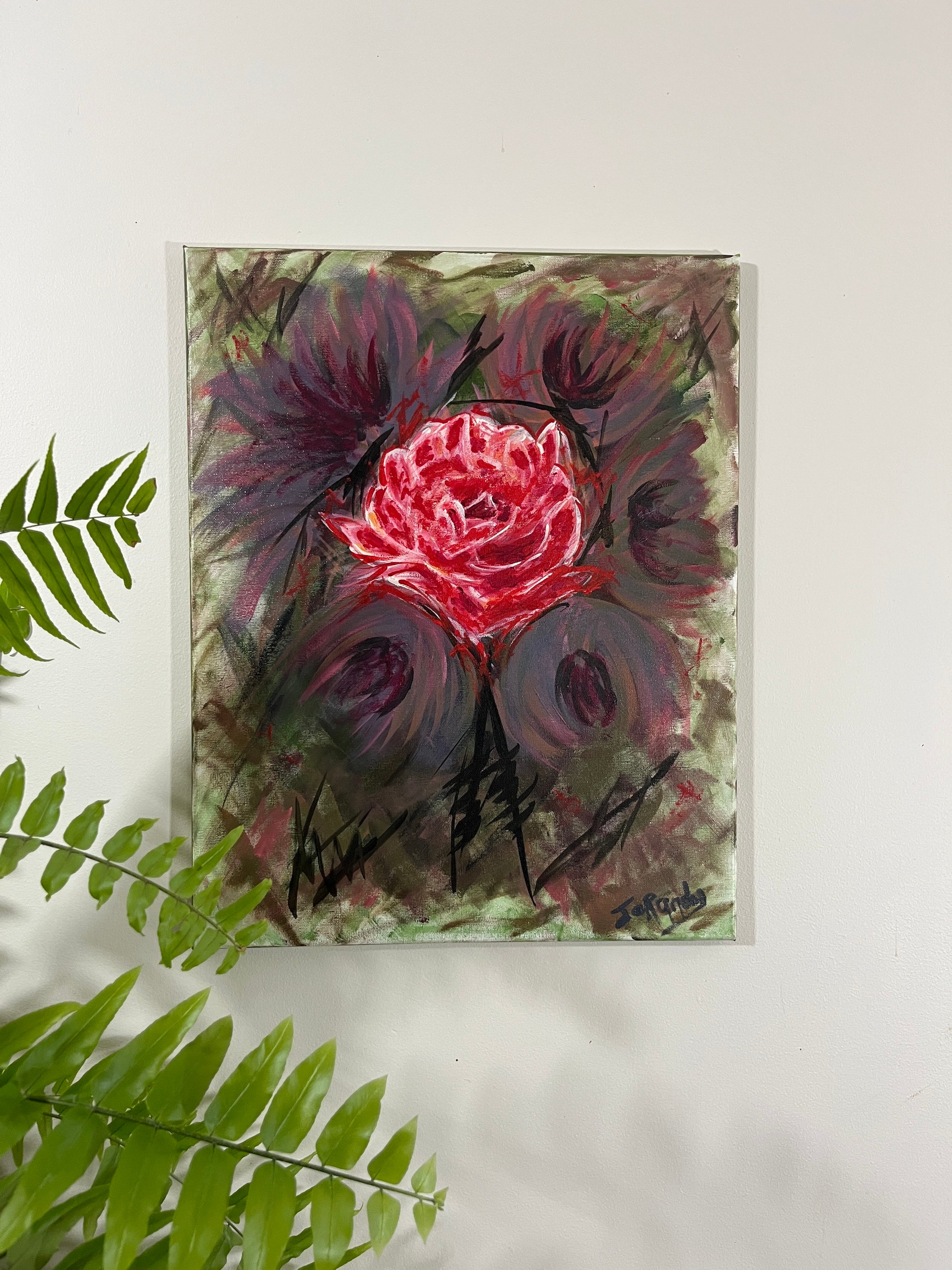 'Bishop's Rose' - Acrylic on Canvas - Jorandi Kisiku Joseph Randolph B ...