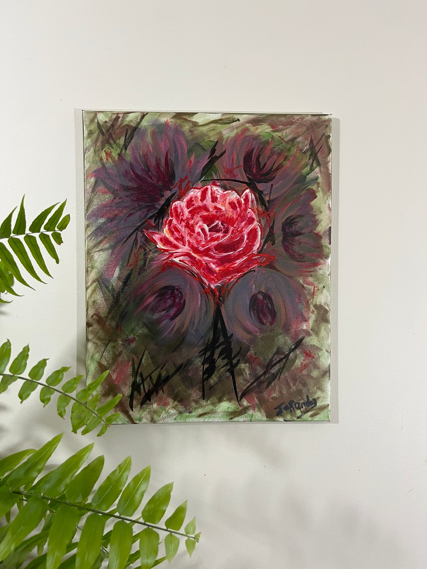 'Bishop's Rose' - Acrylic on Canvas - Jorandi Kisiku Joseph Randolph Bowers