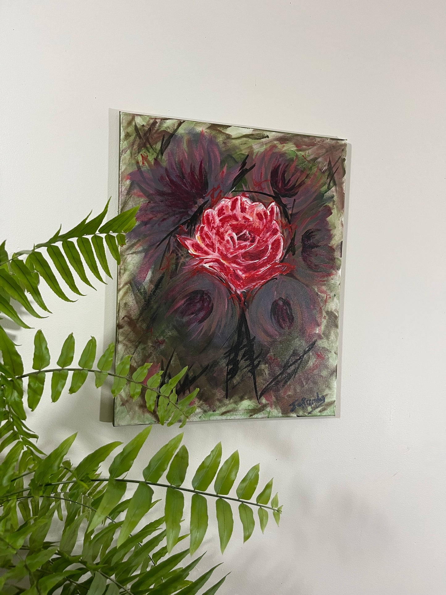 'Bishop's Rose' - Acrylic on Canvas - Jorandi Kisiku Joseph Randolph Bowers