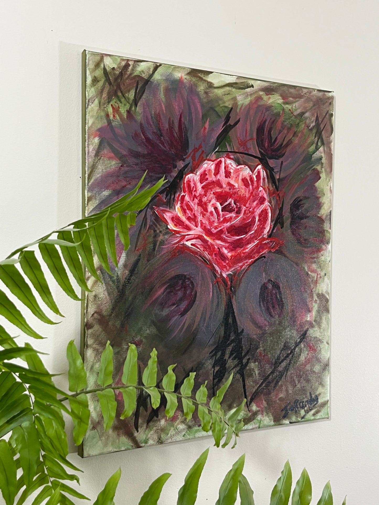 'Bishop's Rose' - Acrylic on Canvas - Jorandi Kisiku Joseph Randolph Bowers