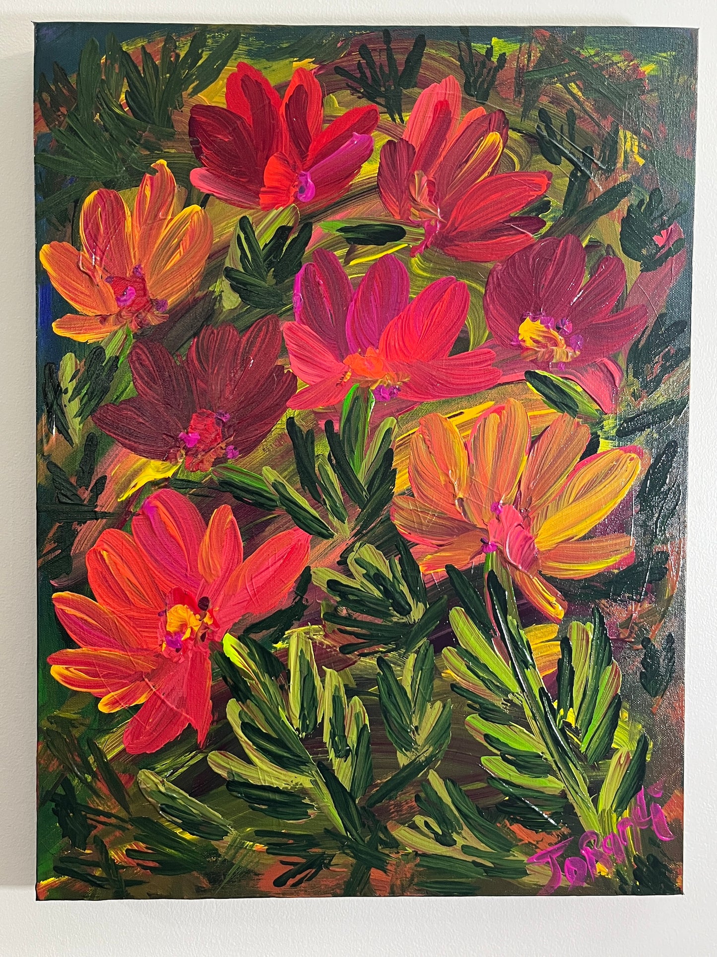 'Botanic Gardens' - Acrylic on Canvas - by Jorandi Kisiku Joseph Randolph Bowers