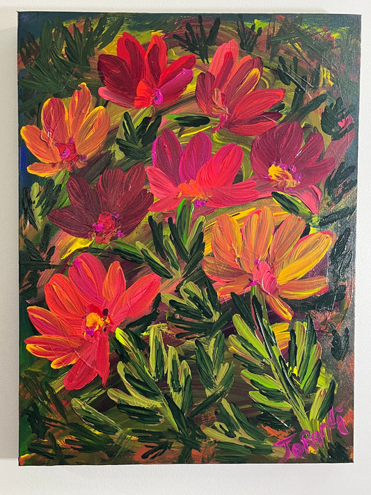 'Botanic Gardens' - Acrylic on Canvas - by Jorandi Kisiku Joseph Randolph Bowers