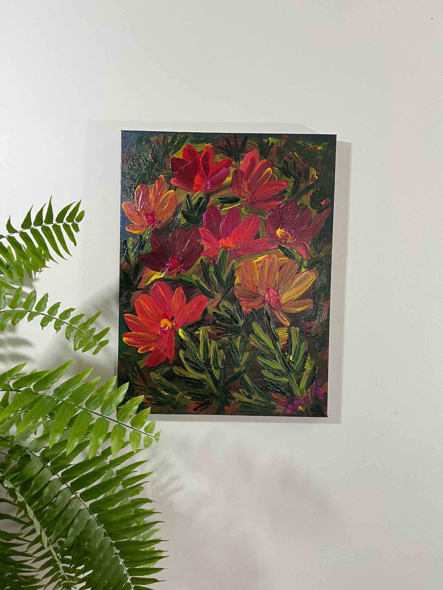 'Botanic Gardens' - Acrylic on Canvas - by Jorandi Kisiku Joseph Randolph Bowers