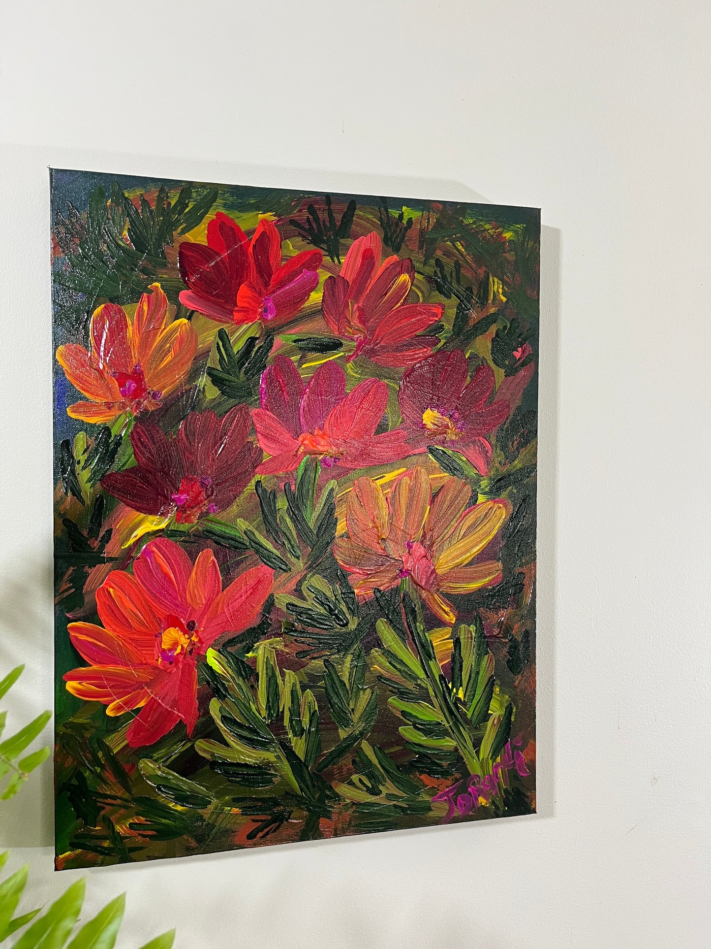 'Botanic Gardens' - Acrylic on Canvas - by Jorandi Kisiku Joseph Randolph Bowers