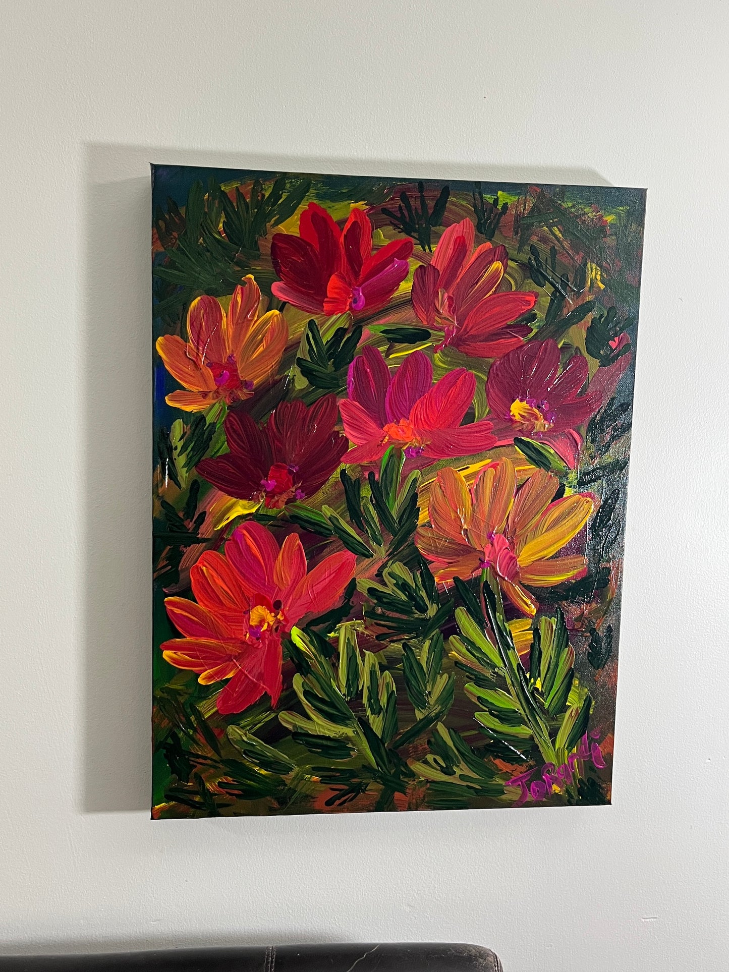 'Botanic Gardens' - Acrylic on Canvas - by Jorandi Kisiku Joseph Randolph Bowers