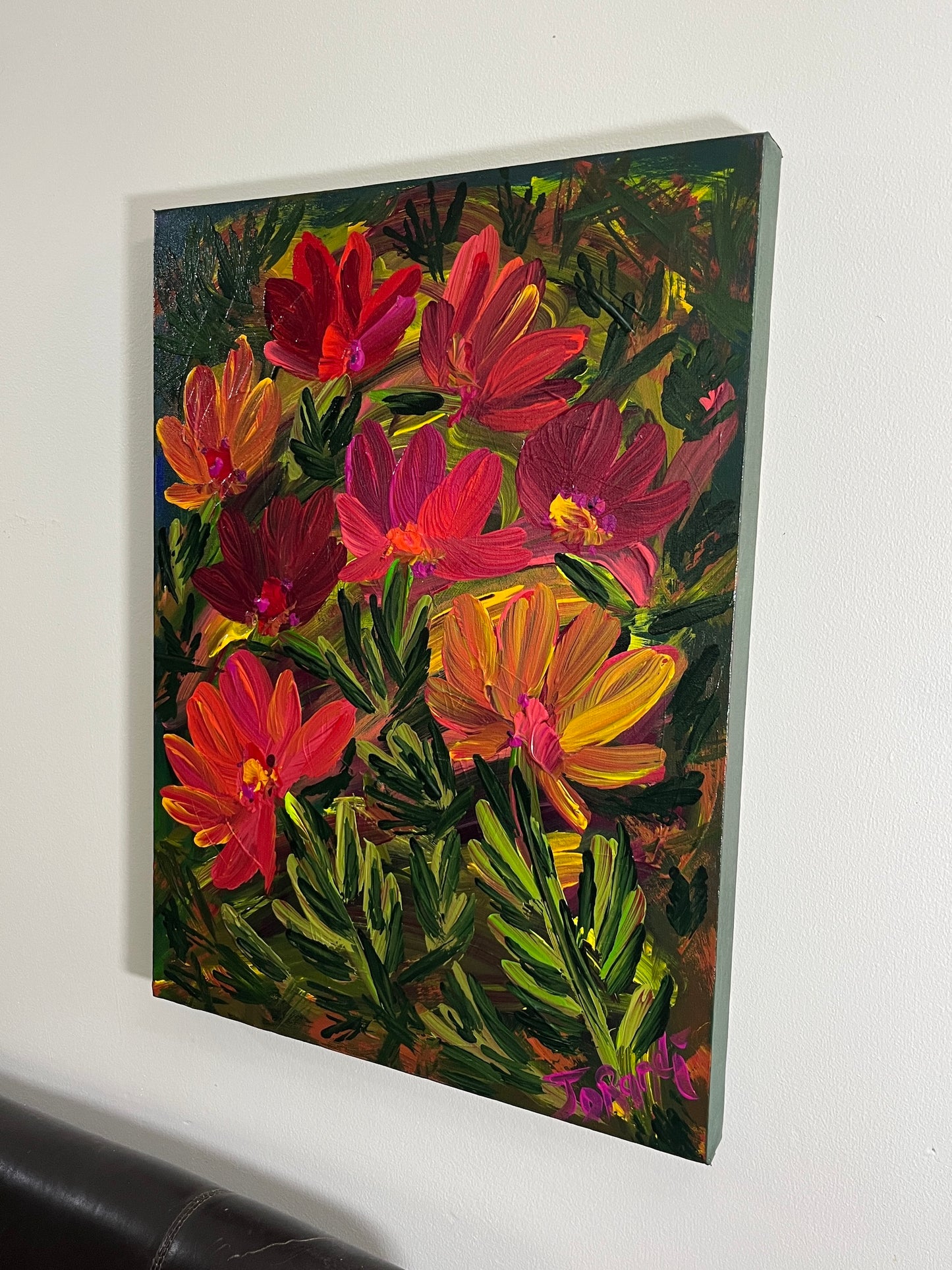 'Botanic Gardens' - Acrylic on Canvas - by Jorandi Kisiku Joseph Randolph Bowers