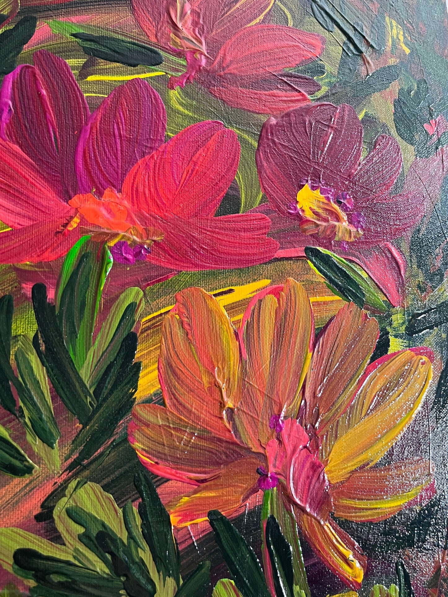 'Botanic Gardens' - Acrylic on Canvas - by Jorandi Kisiku Joseph Randolph Bowers