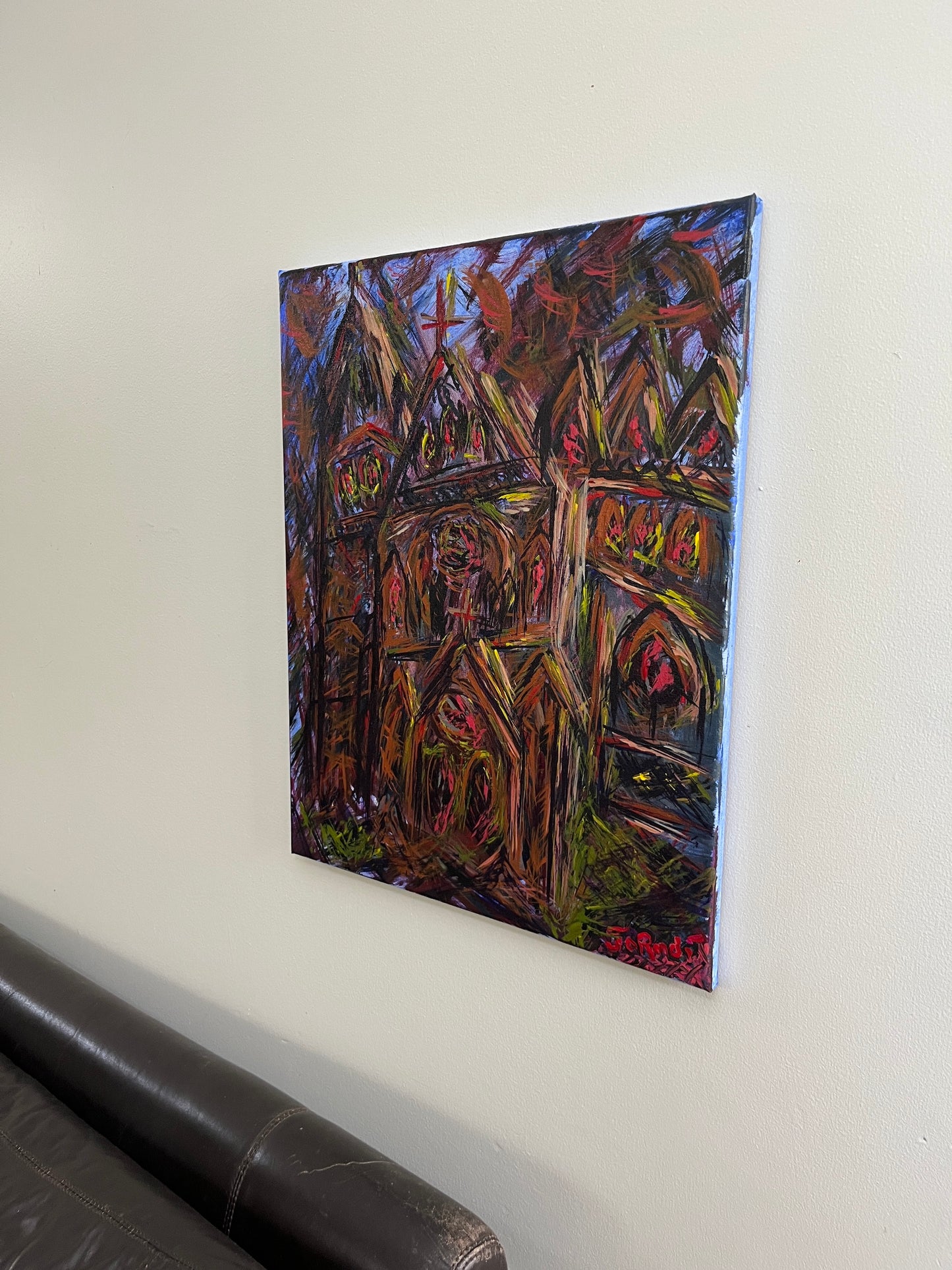 'Cathedral' - Acrylic on Canvas - by Jorandi Kisiku Joseph Randolph Bowers