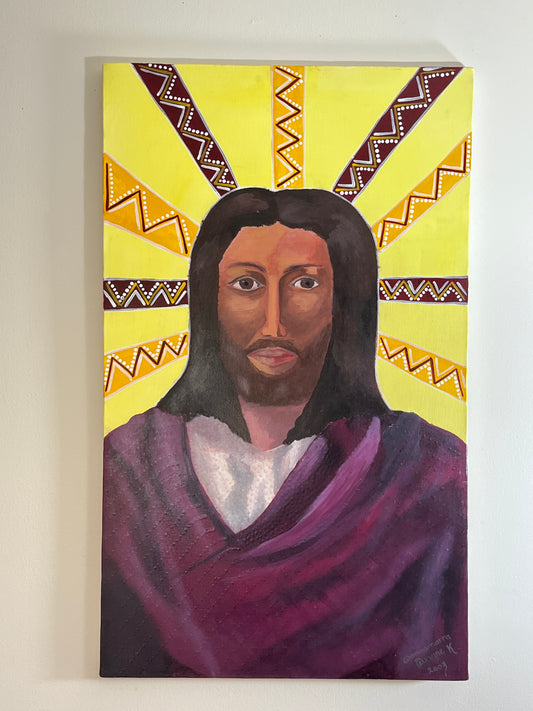 'Christ Consciousness' - Acrylic on Canvas - by Dwayne Wannamarra Wyndier Andrew Kennedy