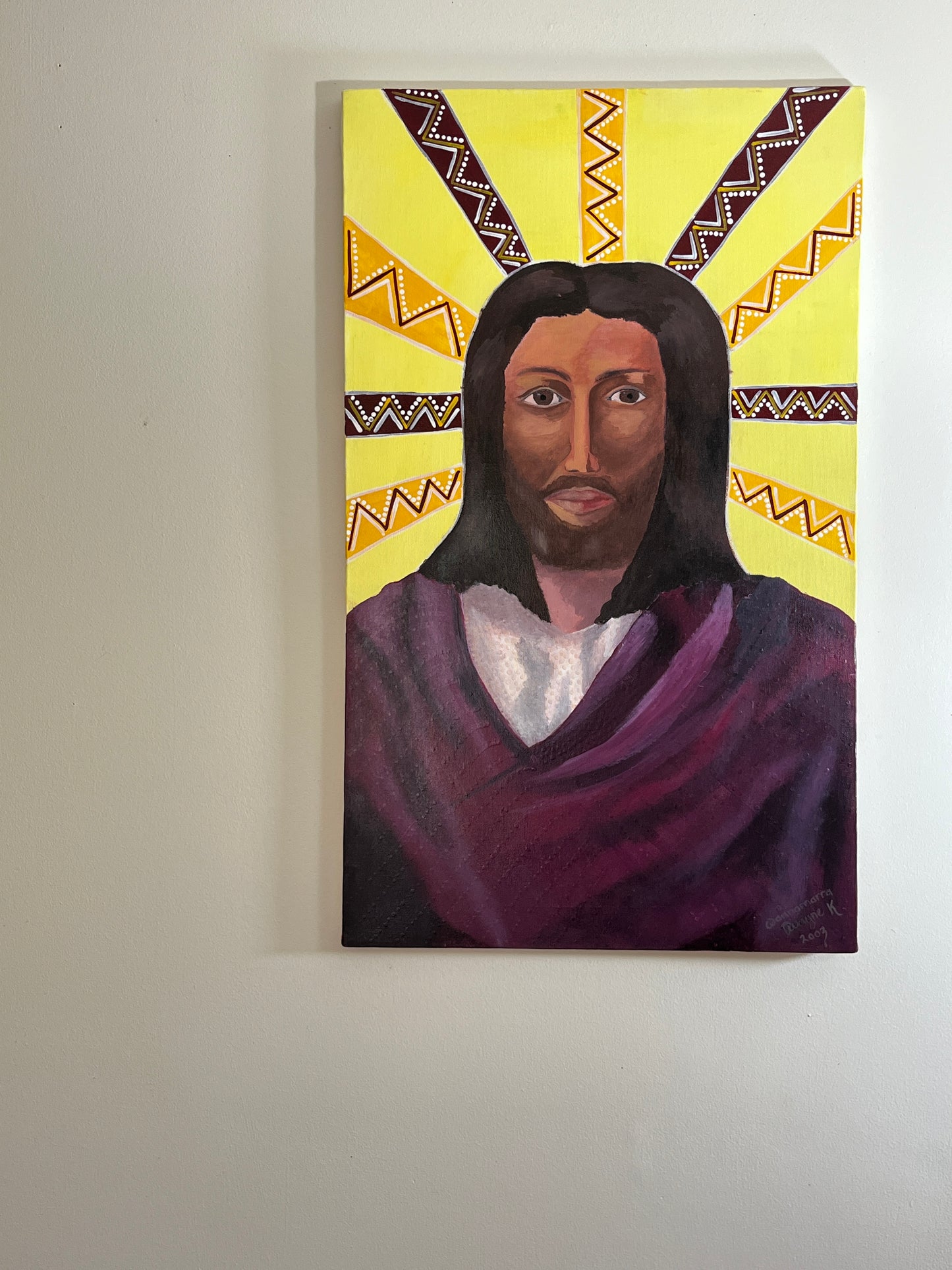 'Christ Consciousness' - Acrylic on Canvas - by Dwayne Wannamarra Wyndier Andrew Kennedy