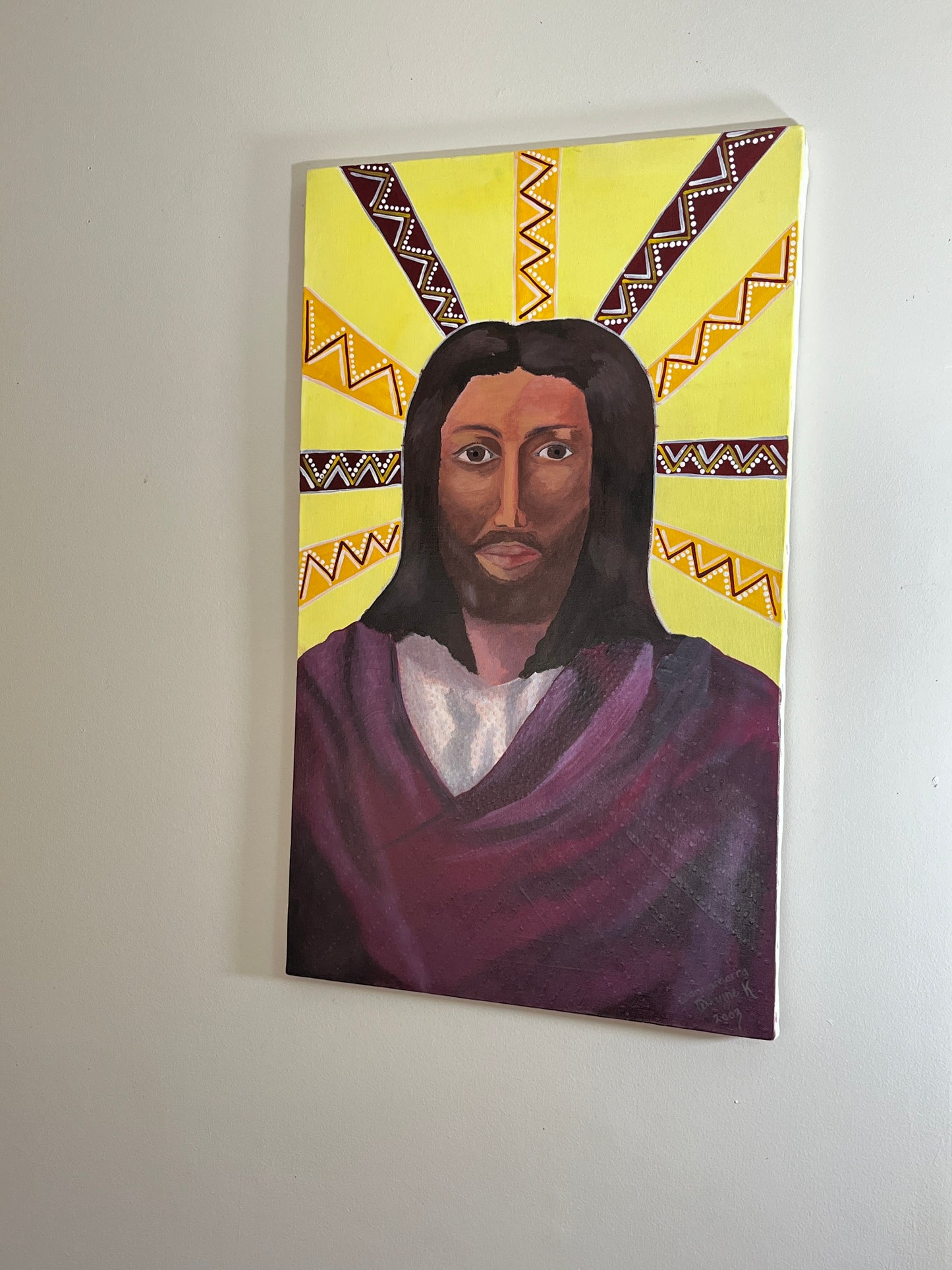 'Christ Consciousness' - Acrylic on Canvas - by Dwayne Wannamarra Wyndier Andrew Kennedy