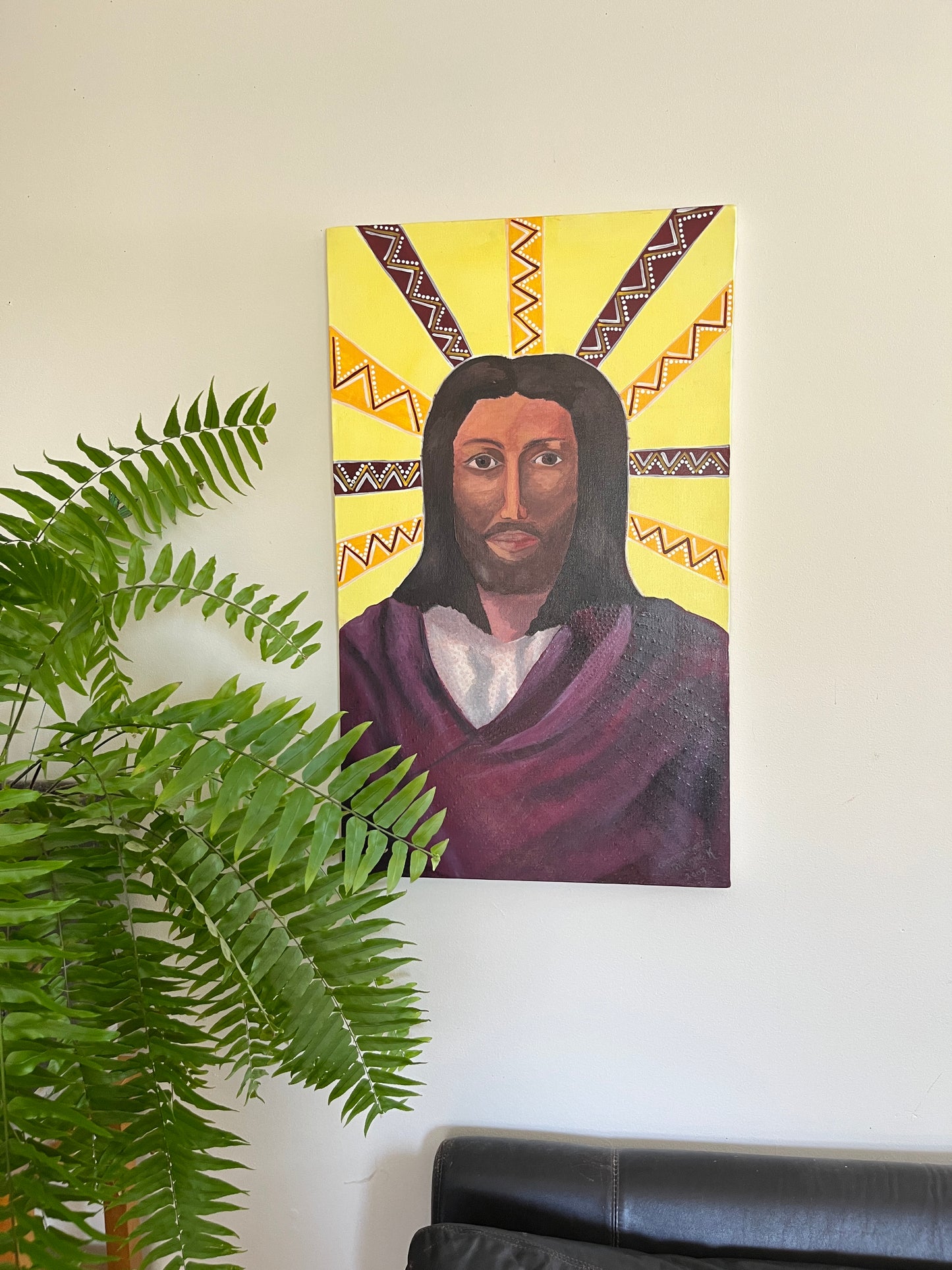 'Christ Consciousness' - Acrylic on Canvas - by Dwayne Wannamarra Wyndier Andrew Kennedy