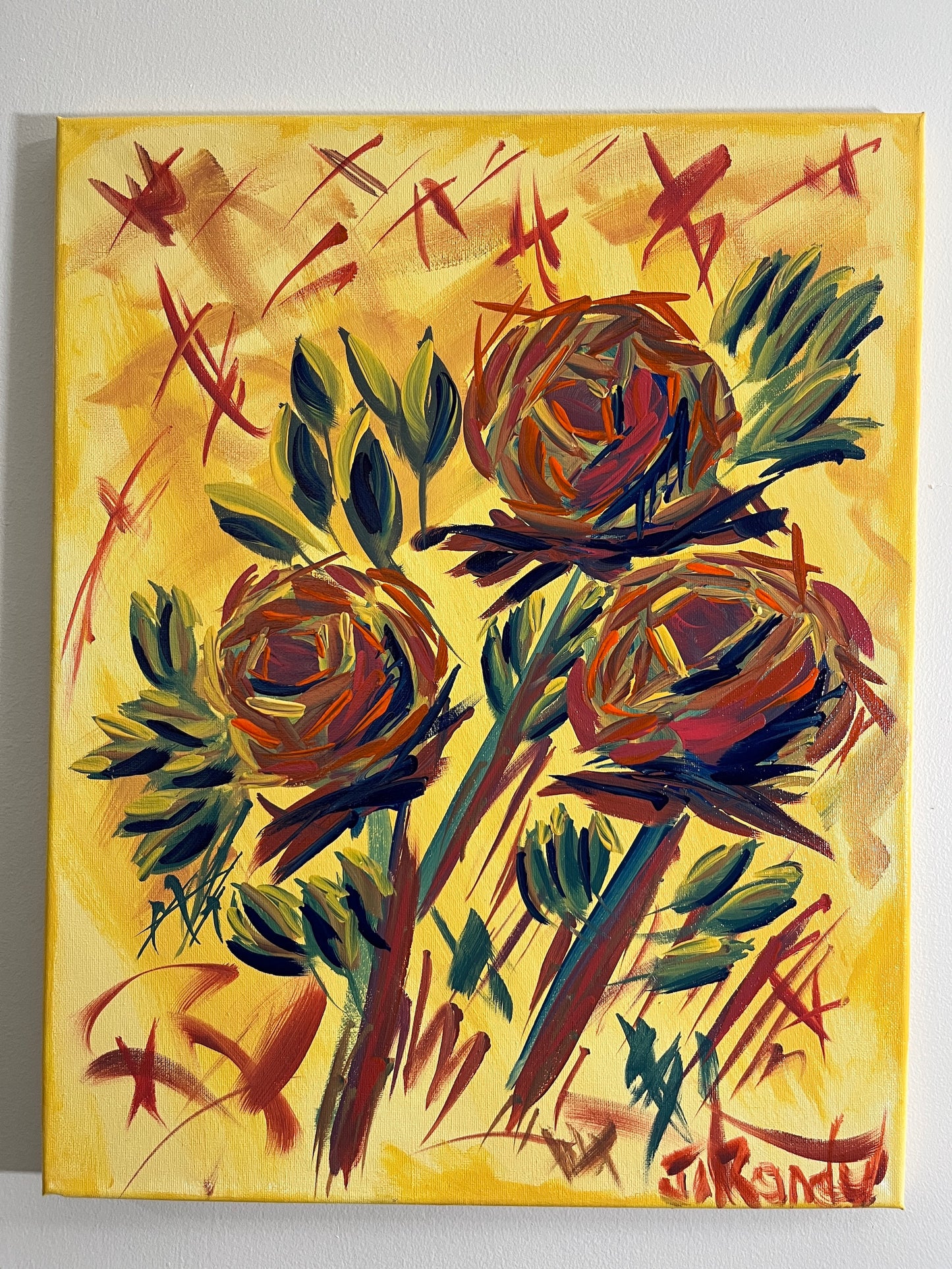 'Composed' - Acrylic on Canvas - Jorandi Kisiku Joseph Randolph Bowers