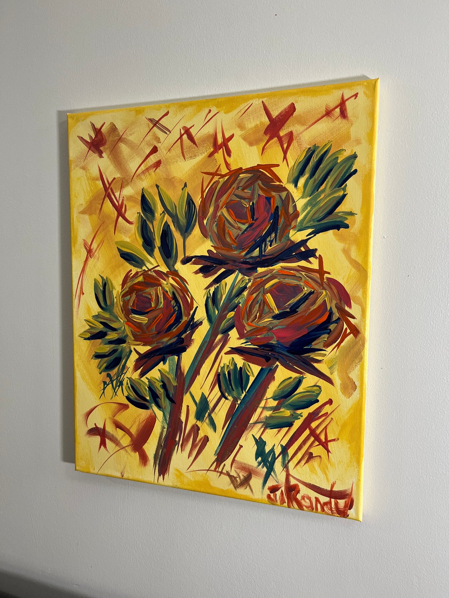 'Composed' - Acrylic on Canvas - Jorandi Kisiku Joseph Randolph Bowers