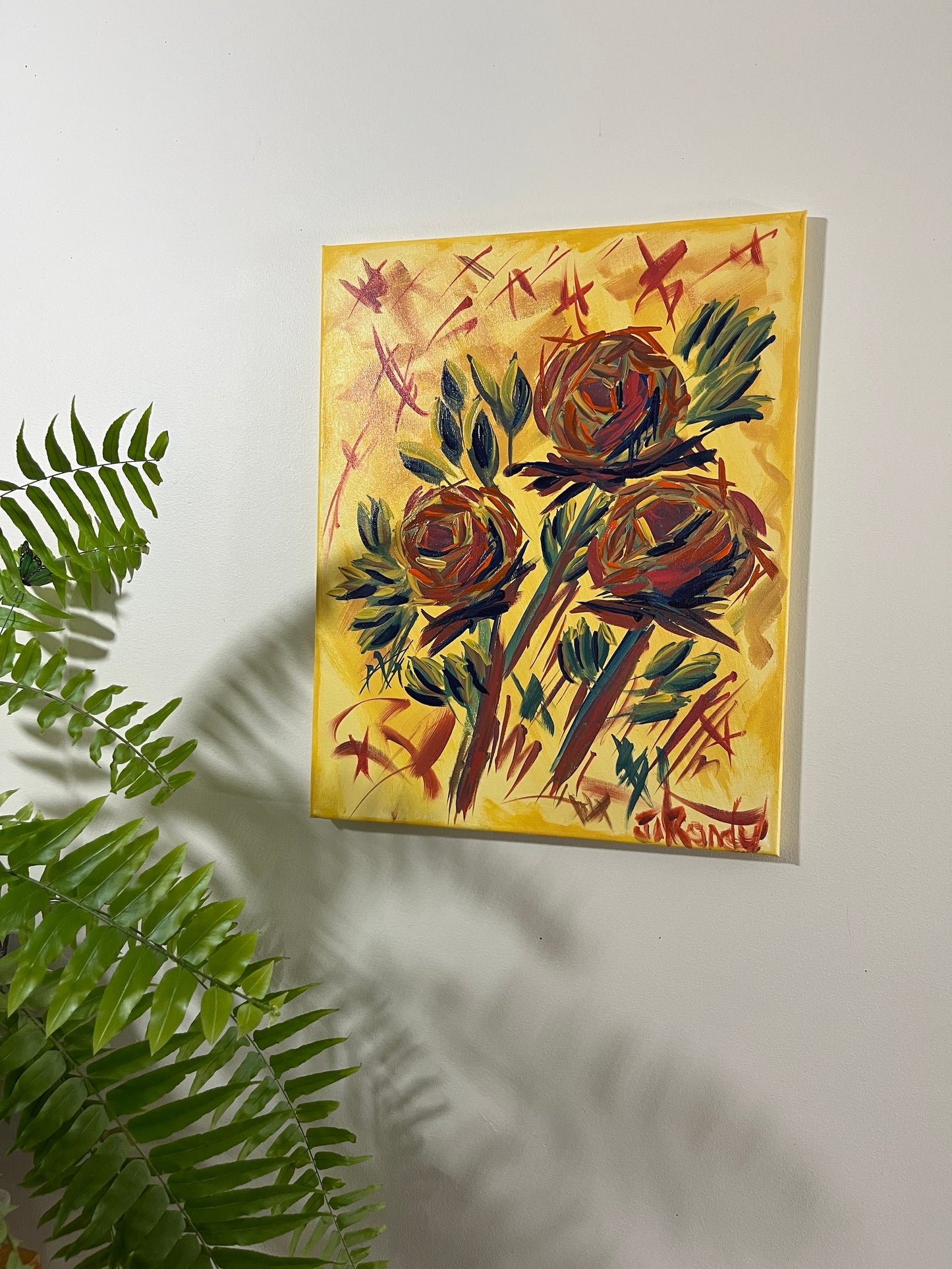 'Composed' - Acrylic on Canvas - Jorandi Kisiku Joseph Randolph Bowers