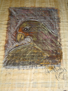 Eagle Dreaming, 30 x 20 cm, Pastel on Parchment, 1998