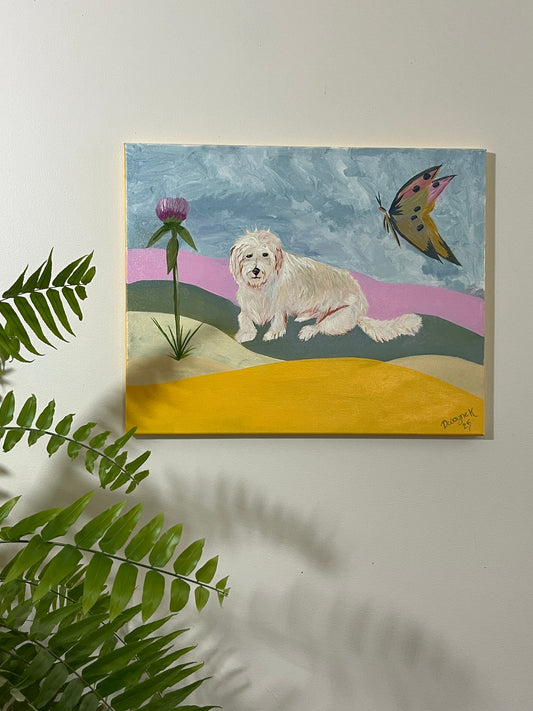 'Dreamscape' - Acrylic on Canvas - by Dwayne Wannamarra Wyndier Andrew Kennedy