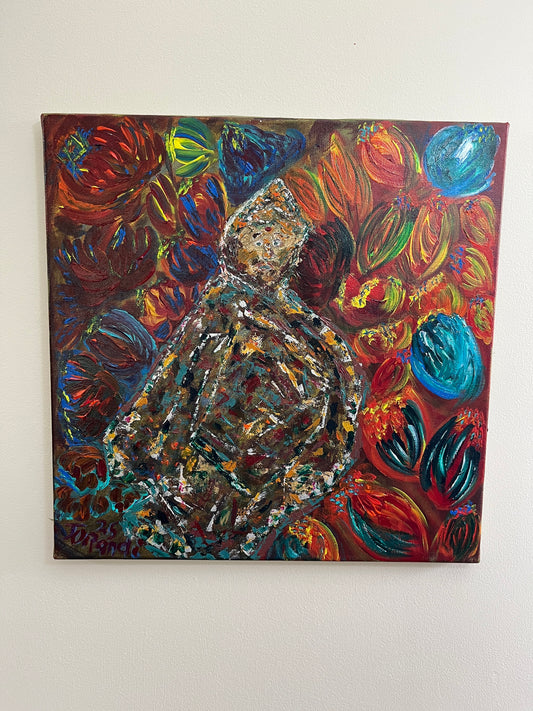 'Elder' - Acrylic on Canvas - Jorandi Kisiku Joseph Randolph Bowers