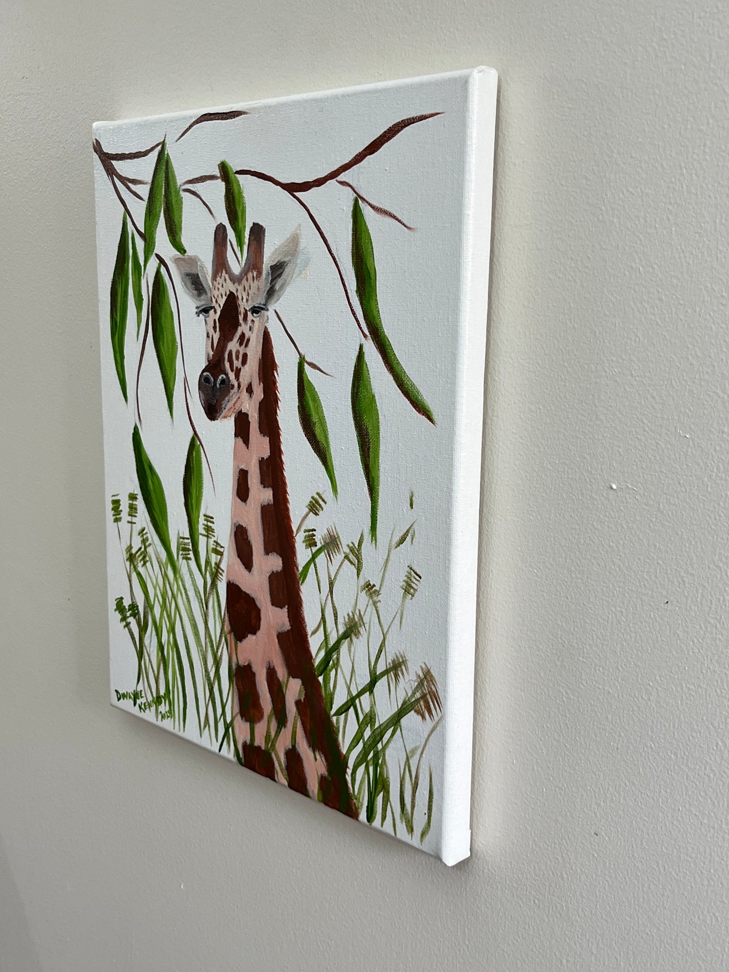'Giraffe' - Acrylic on Canvas - by Dwayne Wannamarra Wyndier Andrew Kennedy