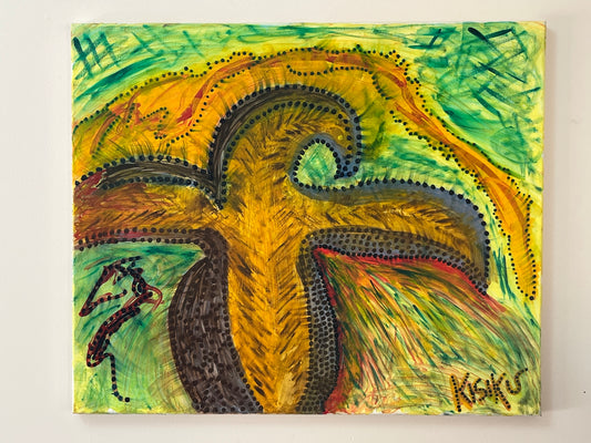 'Kitpu Eagle Spirit' - Acrylic on Canvas - Jorandi Kisiku Joseph Randolph Bowers