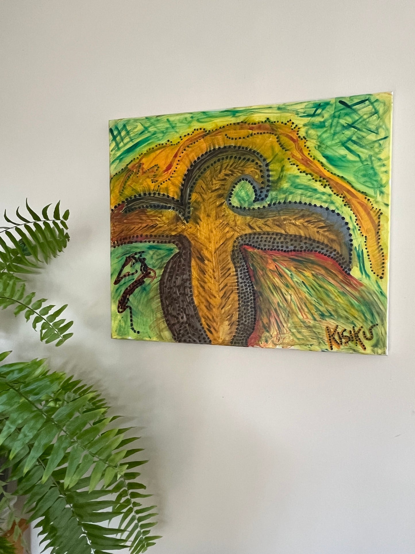 'Kitpu Eagle Spirit' - Acrylic on Canvas - Jorandi Kisiku Joseph Randolph Bowers