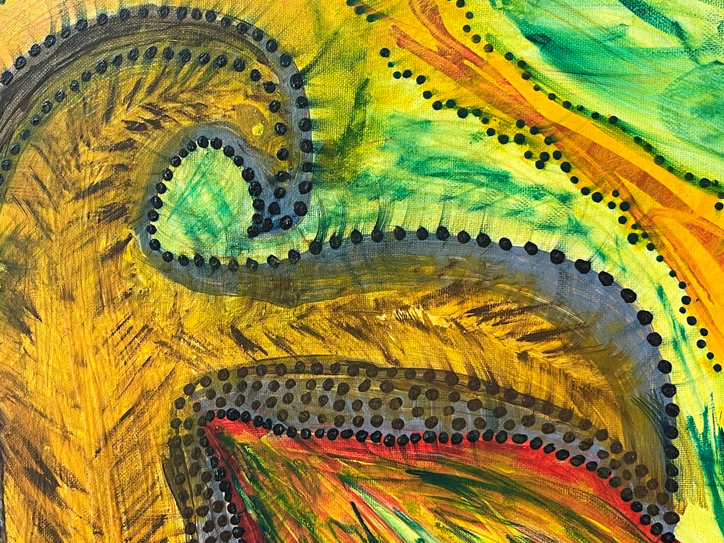 'Kitpu Eagle Spirit' - Acrylic on Canvas - Jorandi Kisiku Joseph Randolph Bowers