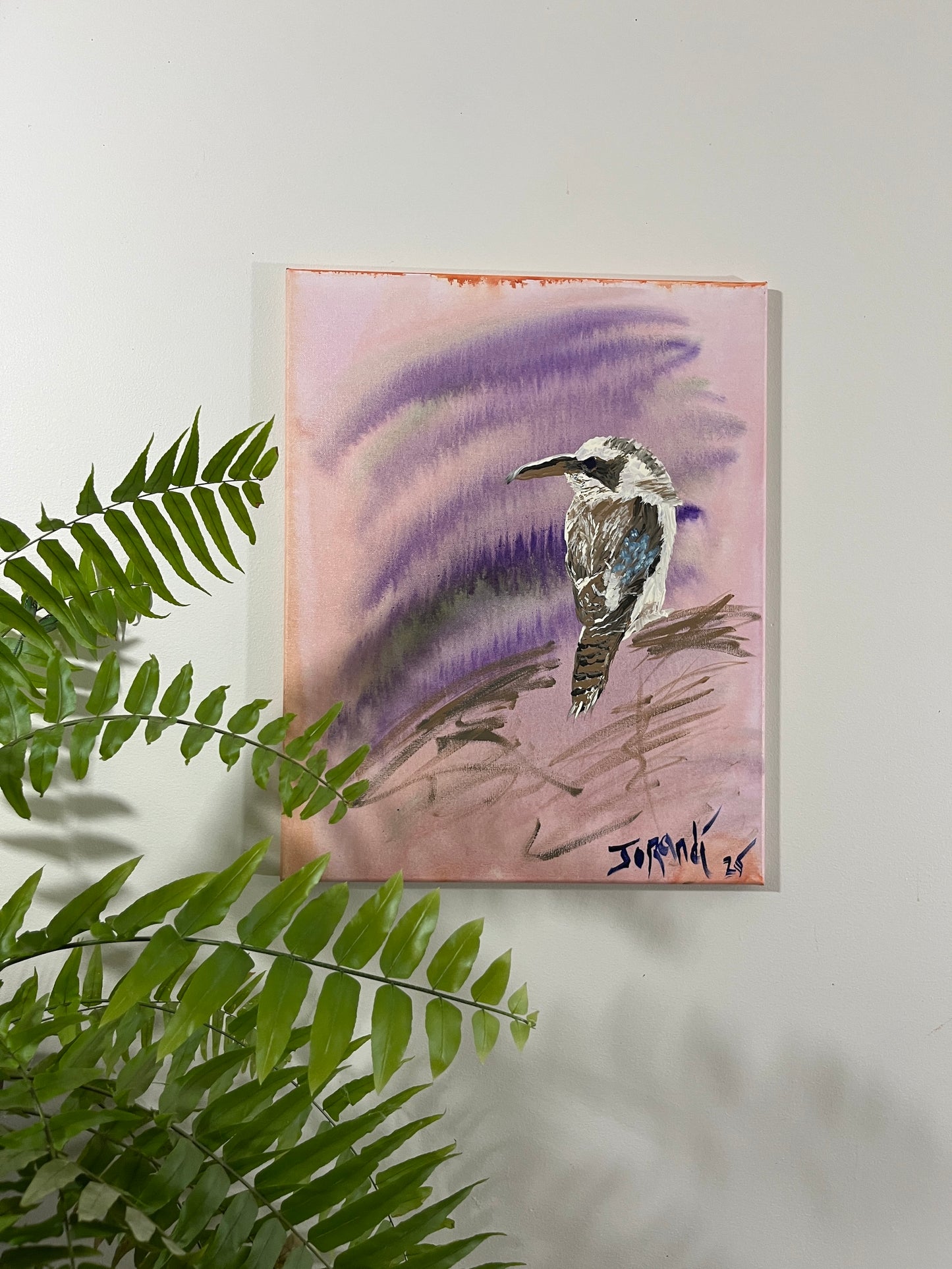 'Kookaburra Medicine' - Acrylic on Canvas - Jorandi Kisiku Joseph Randolph Bowers