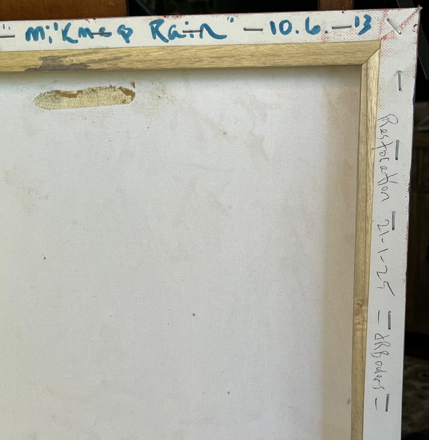 'Mi'kmaq Rain' - Acrylic on Canvas - by Jorandi Kisiku Joseph Randolph Bowers