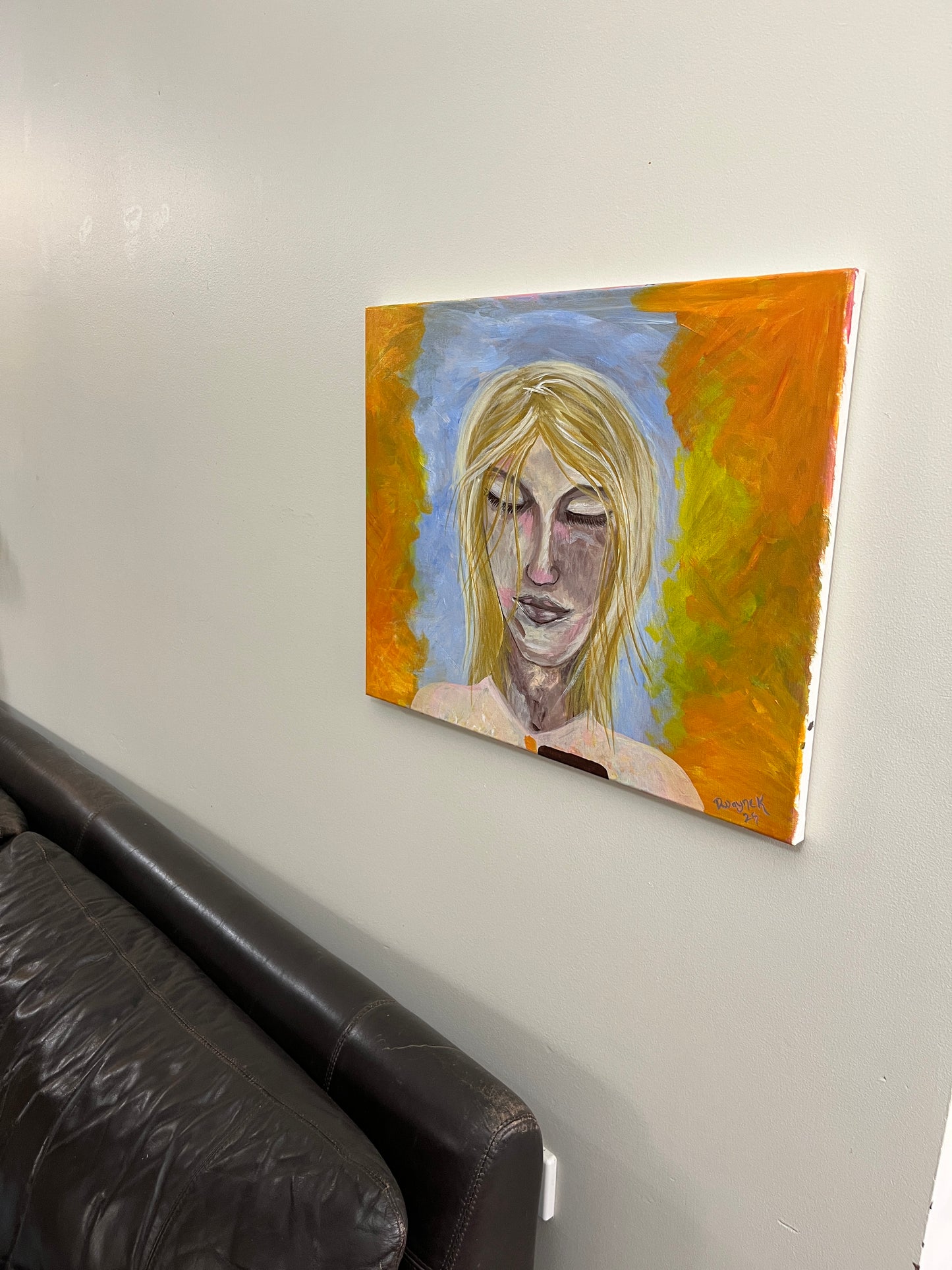 'Connection' - Acrylic on Canvas - by Dwayne Wannamarra Wyndier Andrew Kennedy