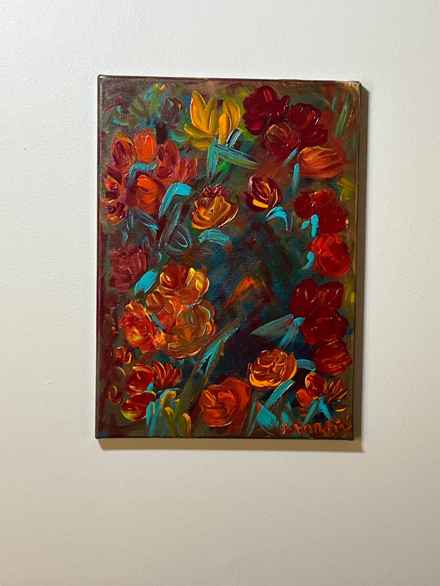 'Mystic Flowers 2' - Acrylic on Canvas - Jorandi Kisiku Joseph Randolph Bowers