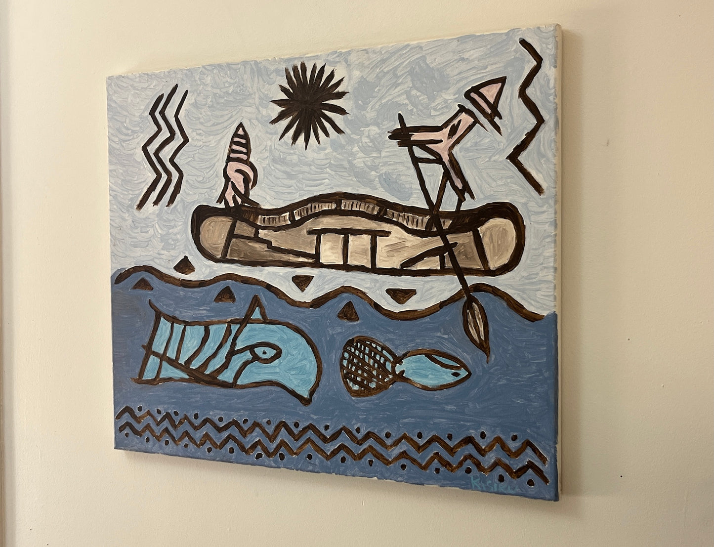 'North Star' - Acrylic on Canvas - Jorandi Kisiku Joseph Randolph Bowers