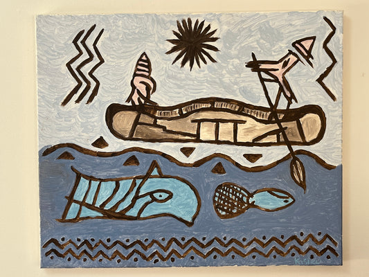 'North Star' - Acrylic on Canvas - Jorandi Kisiku Joseph Randolph Bowers