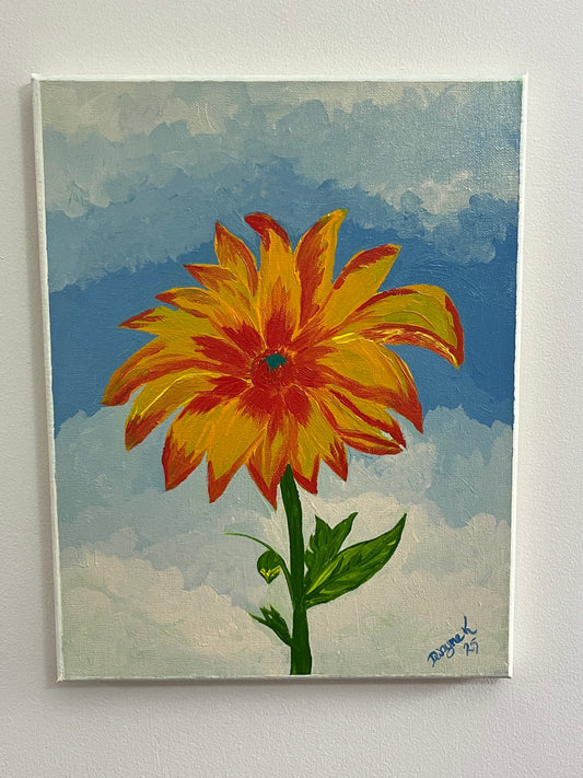 'Not A Sunflower' - Acrylic on Canvas - by Dwayne Wannamarra Wyndier Andrew Kennedy