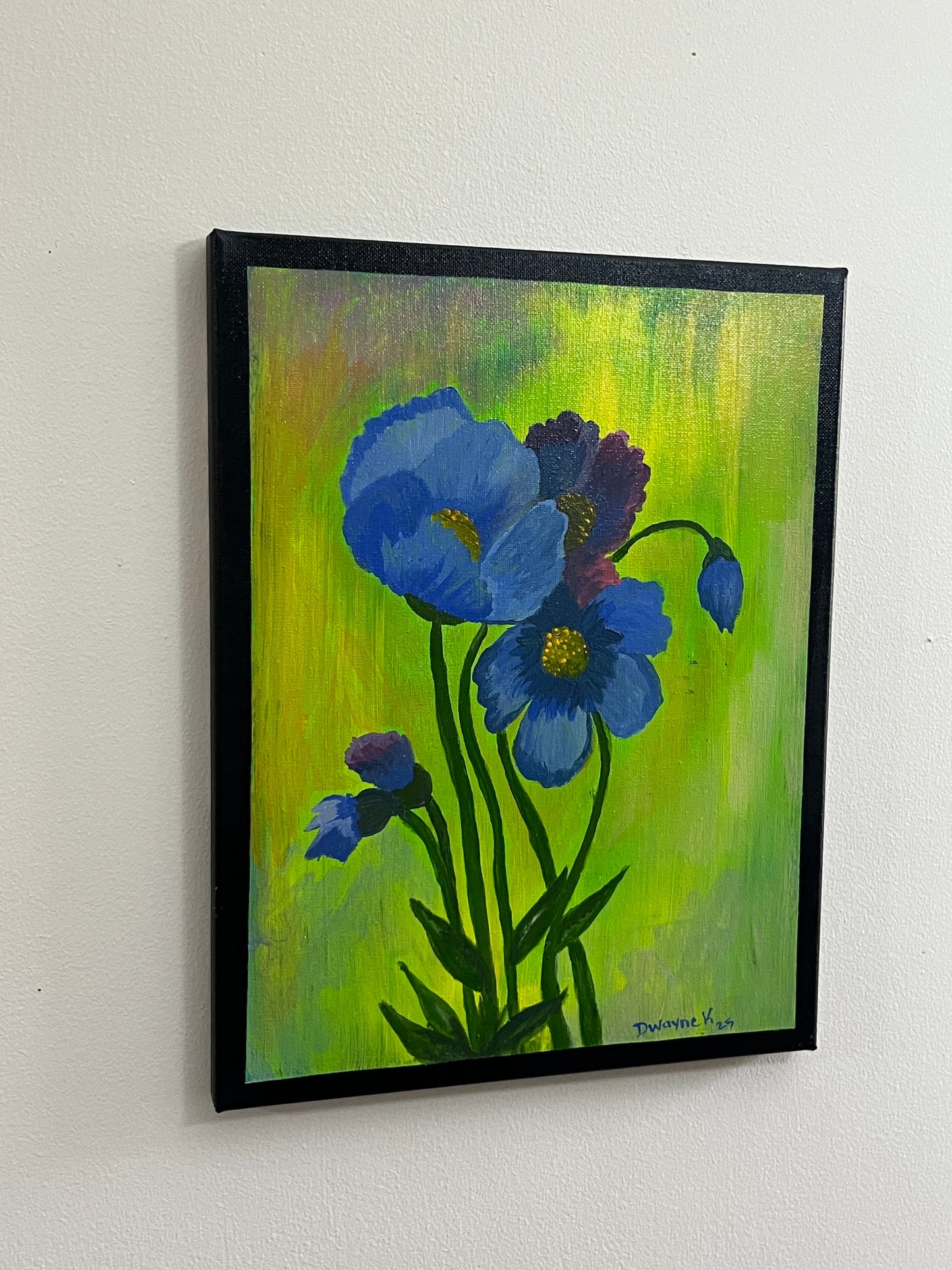'Poppy' - Acrylic on Canvas - by Dwayne Wannamarra Wyndier Andrew Kennedy