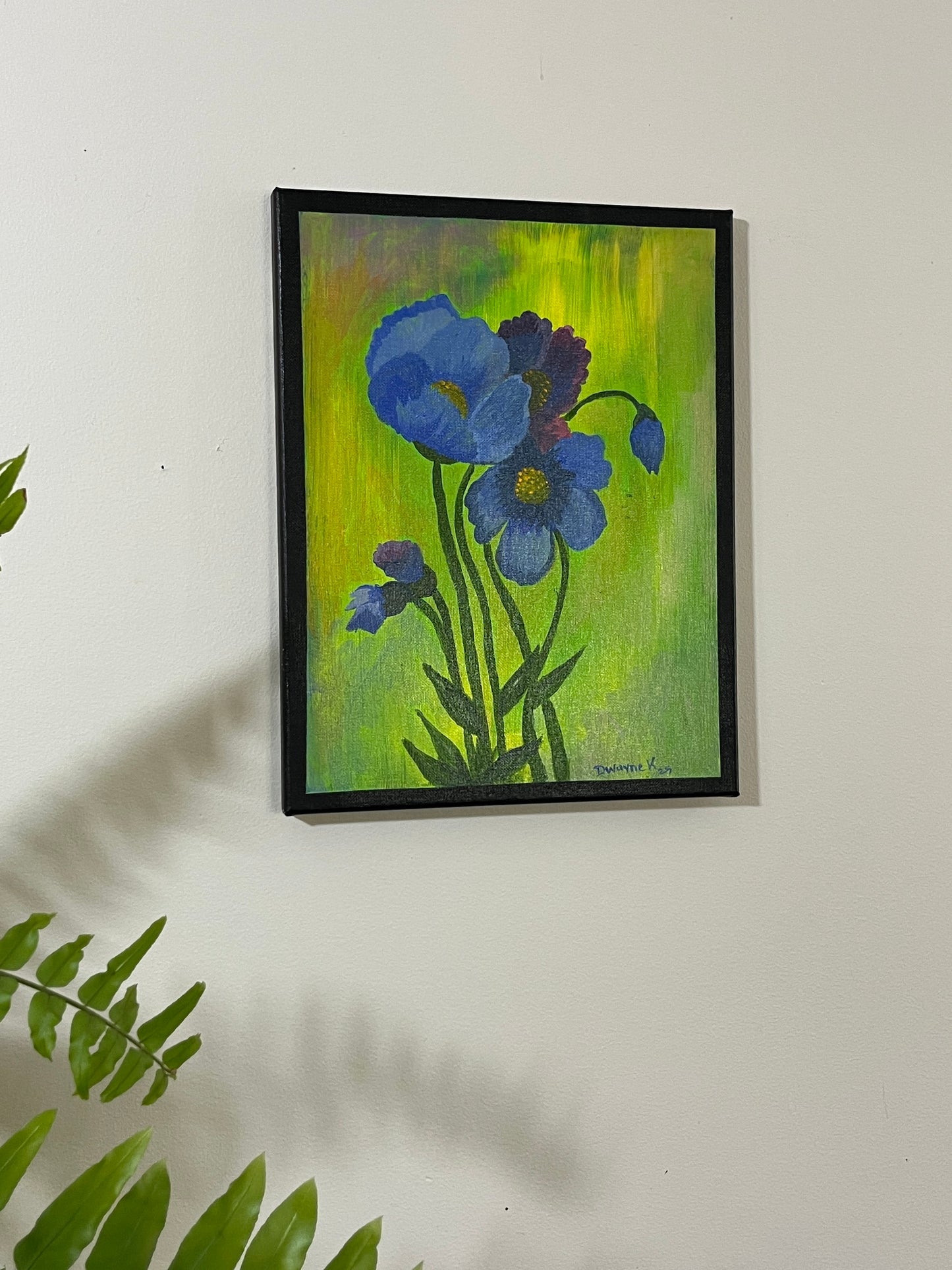 'Poppy' - Acrylic on Canvas - by Dwayne Wannamarra Wyndier Andrew Kennedy