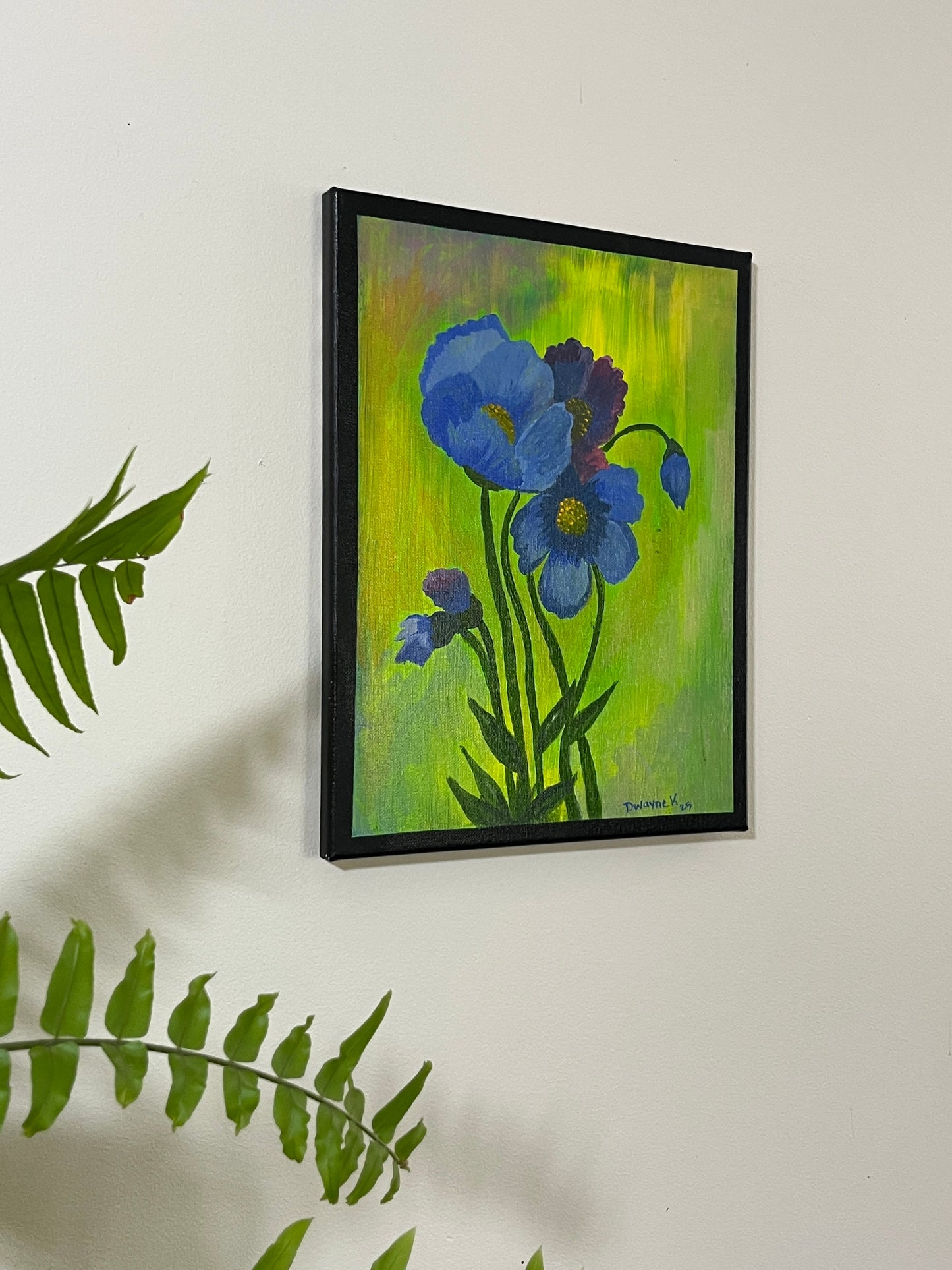 'Poppy' - Acrylic on Canvas - by Dwayne Wannamarra Wyndier Andrew Kennedy