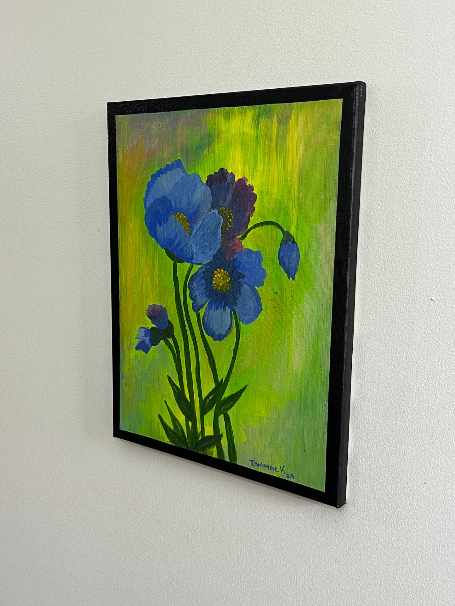 'Poppy' - Acrylic on Canvas - by Dwayne Wannamarra Wyndier Andrew Kennedy