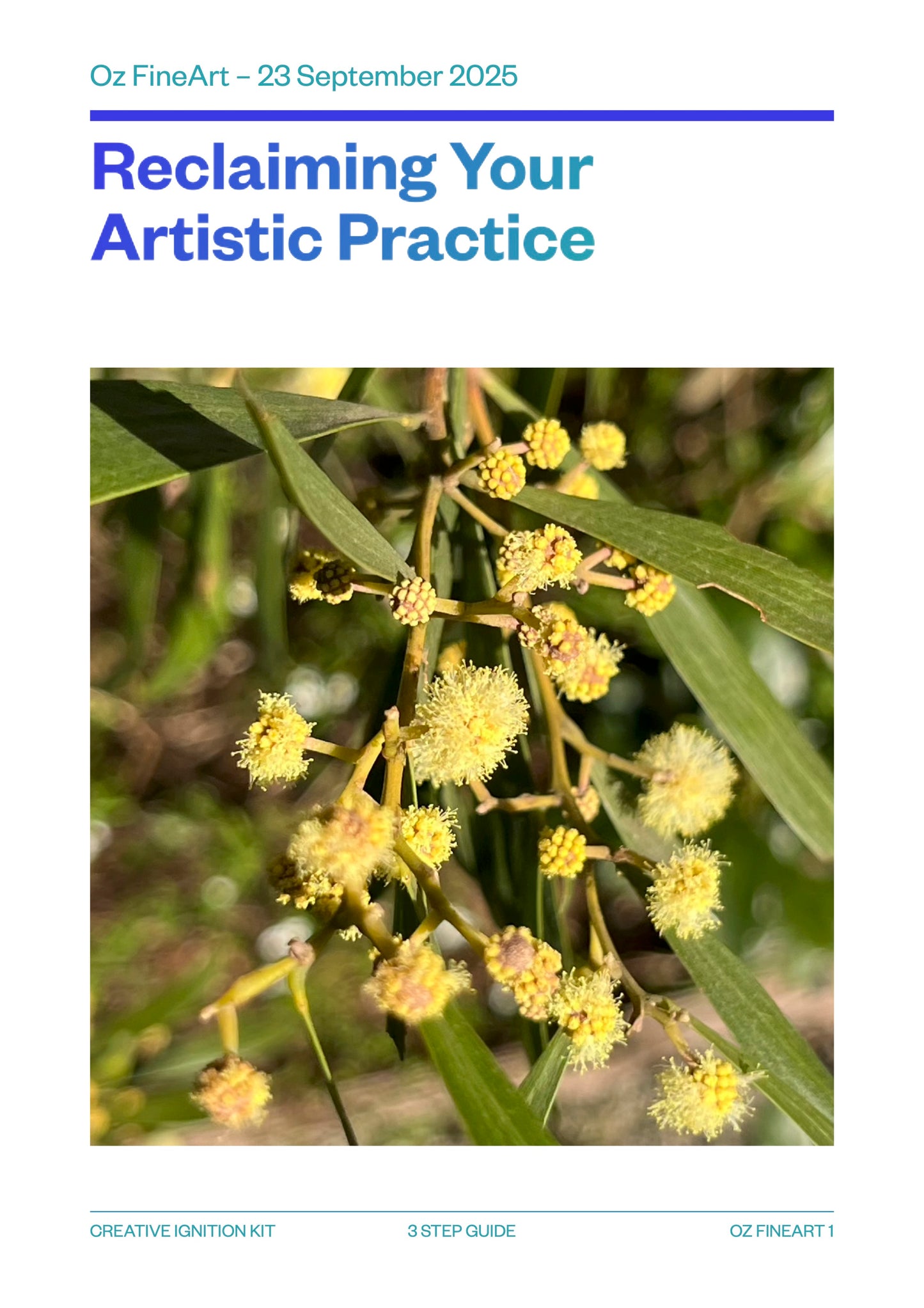The Creative Ignition Kit: A 3-Step Guide to Reclaiming Your Artistic Practice - An Exclusive Resource from Oz FineArt