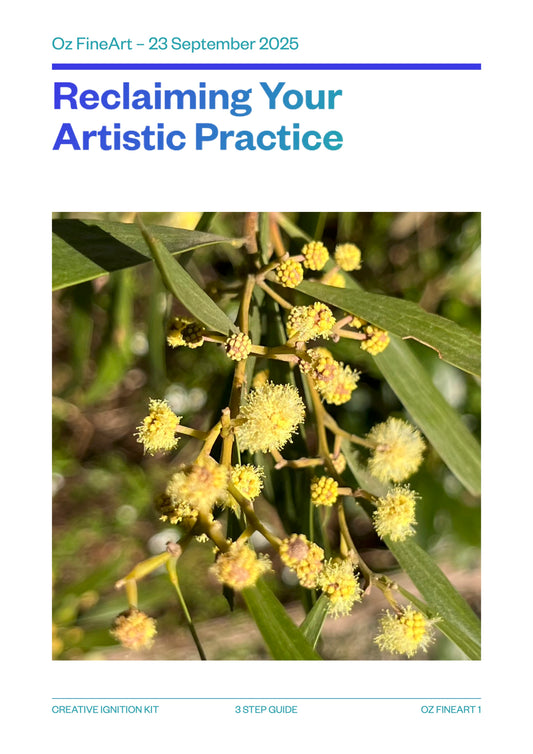The Creative Ignition Kit: A 3-Step Guide to Reclaiming Your Artistic Practice - An Exclusive Resource from Oz FineArt