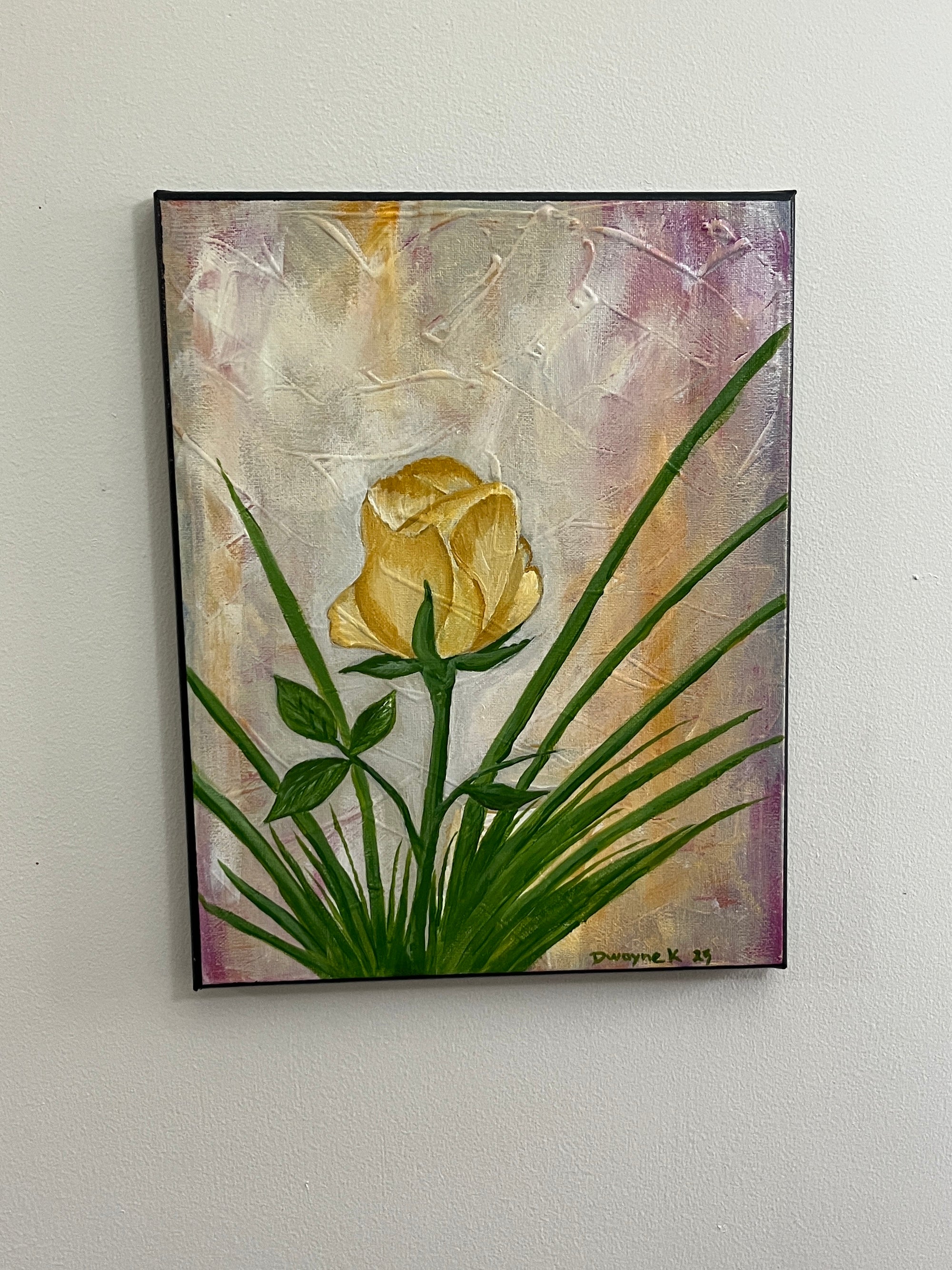 Rose Lee' - Acrylic on Canvas - by Dwayne Wannamarra Wyndier