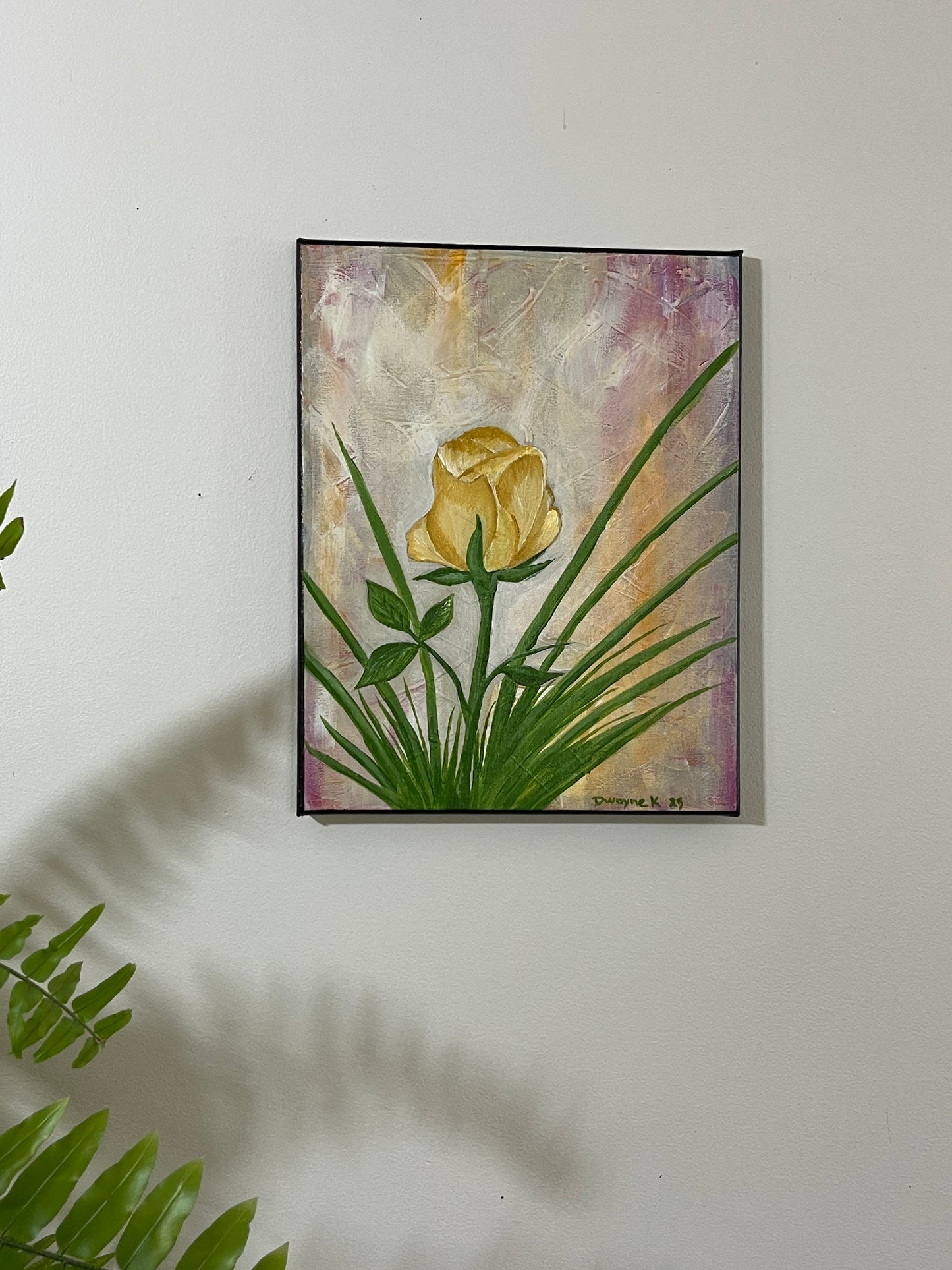 'Rose Lee' - Acrylic on Canvas - by Dwayne Wannamarra Wyndier Andrew Kennedy