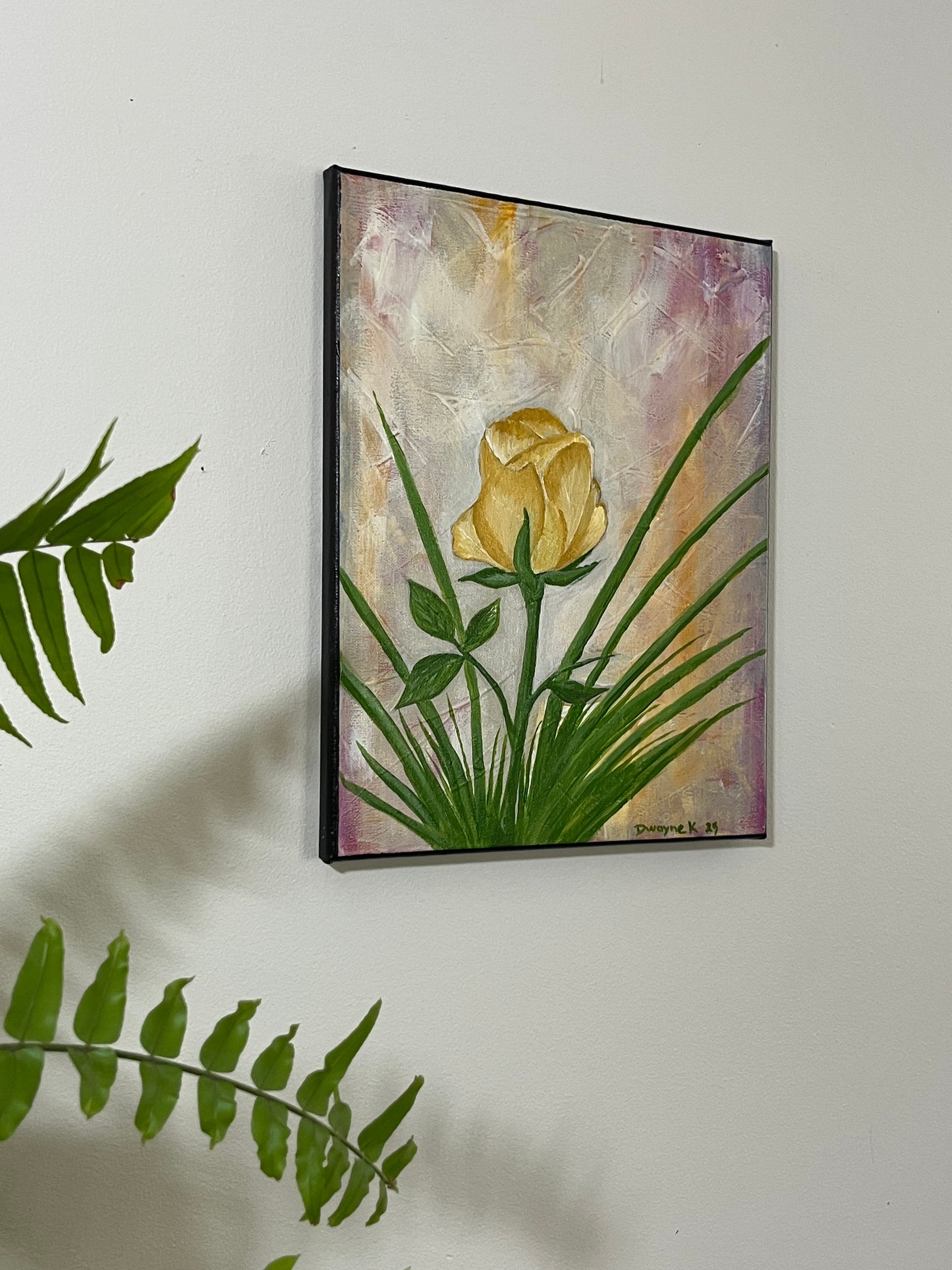 'Rose Lee' - Acrylic on Canvas - by Dwayne Wannamarra Wyndier Andrew Kennedy