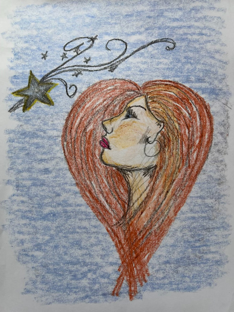 Stardust Awakens, Original Pastel on Ingres Paper, 35x25cm, 2020