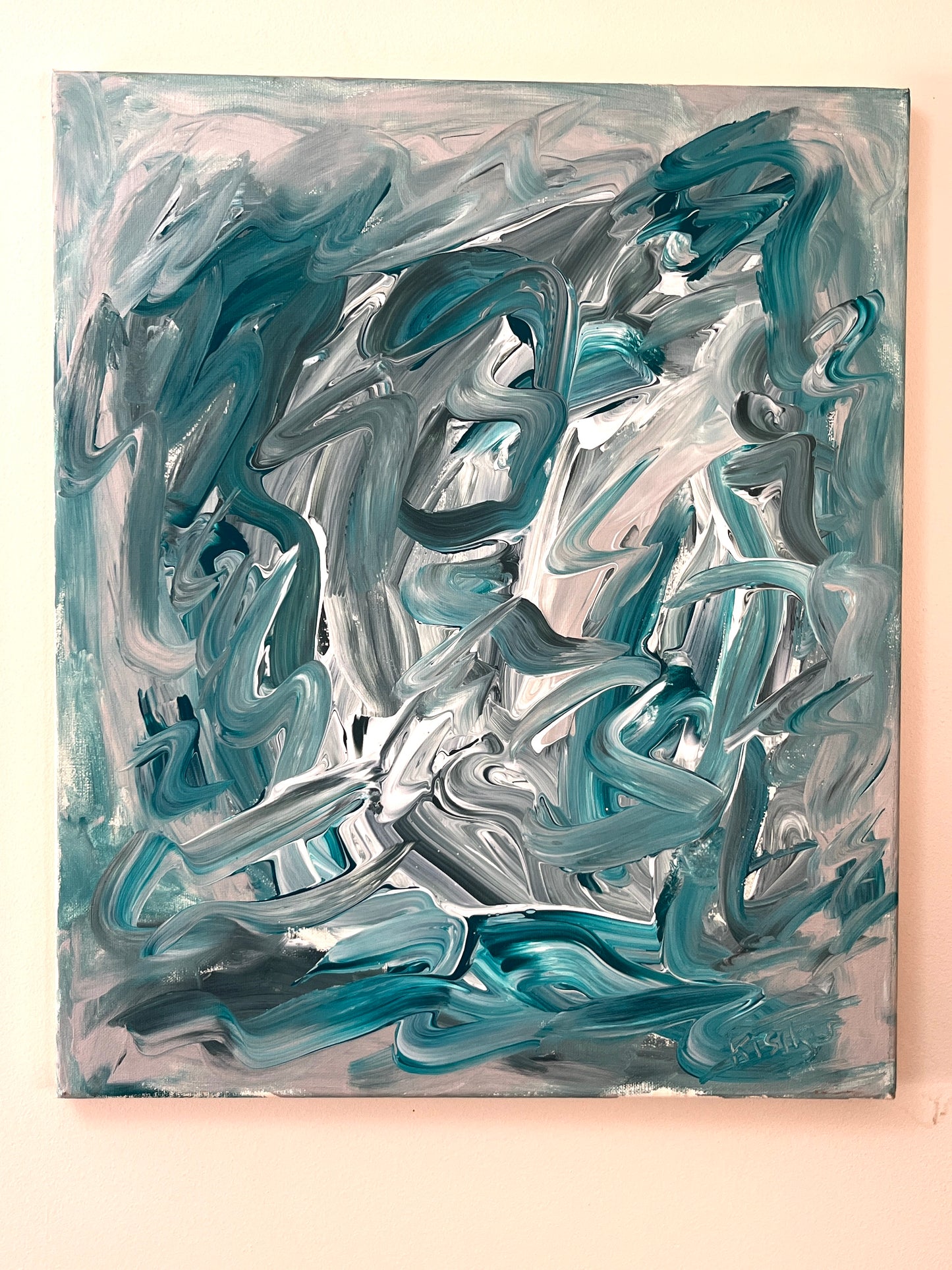 'Stormy Weather' - Acrylic on Canvas - by Jorandi Kisiku Joseph Randolph Bowers