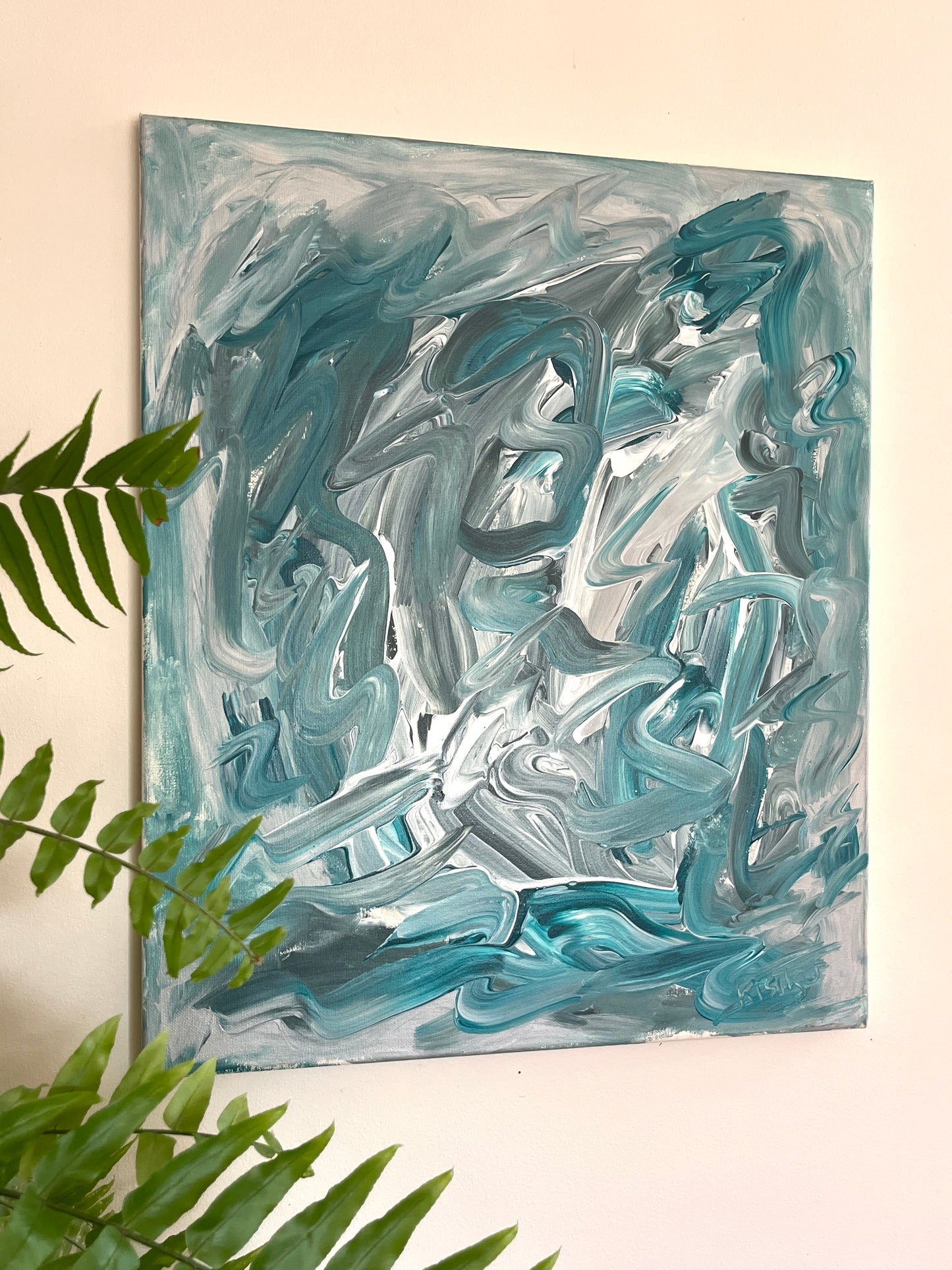 'Stormy Weather' - Acrylic on Canvas - by Jorandi Kisiku Joseph Randolph Bowers